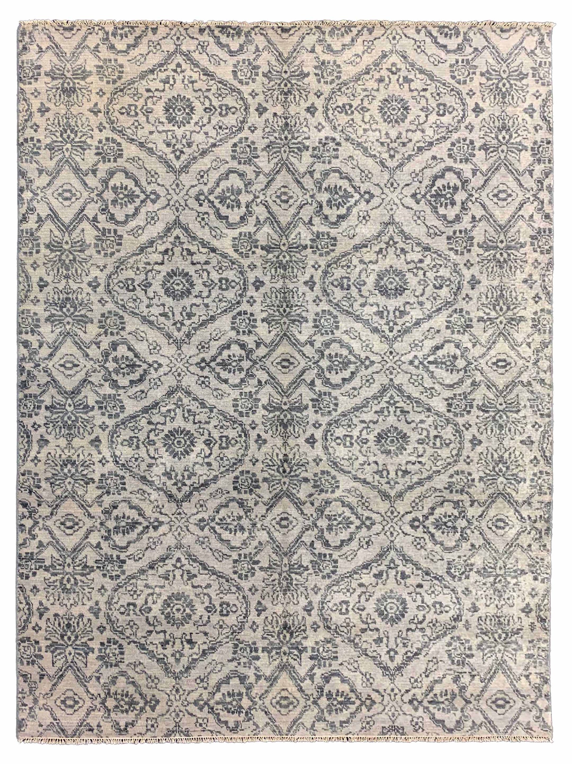 Artisan Amanda Silver Transitional Knotted Rug - Rugs - Artisan - Atlanta Designer Rugs