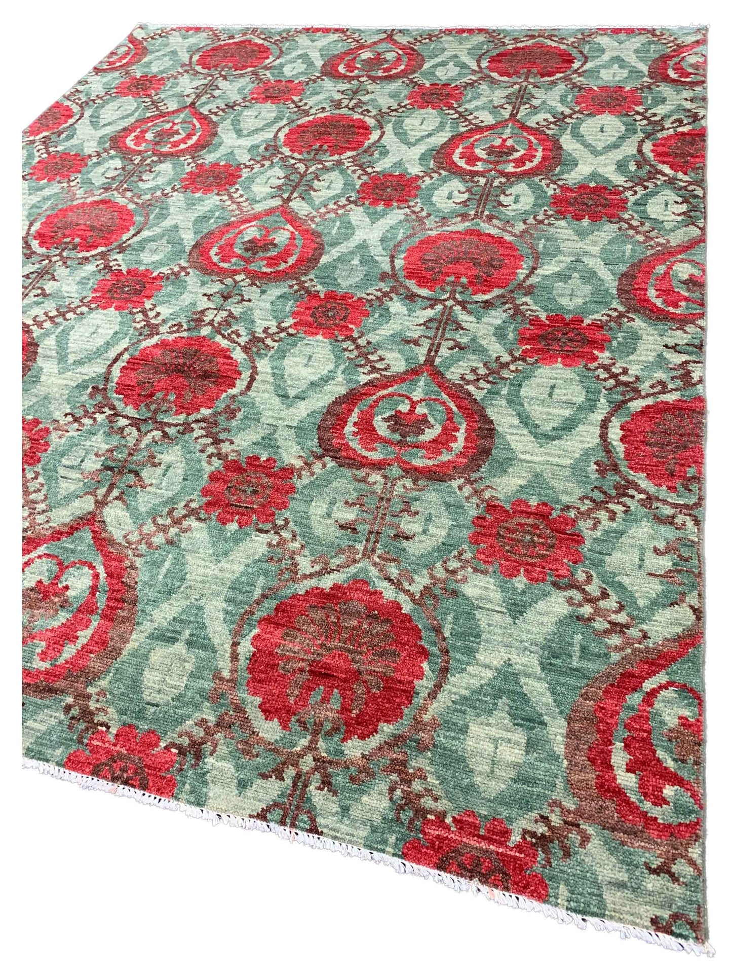 Artisan Amanda Olive Rust Transitional Knotted Rug - Rugs - Artisan - Atlanta Designer Rugs