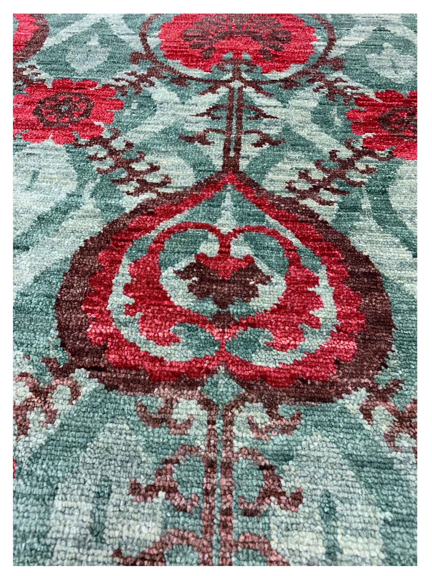 Artisan Amanda Olive Rust Transitional Knotted Rug - Rugs - Artisan - Atlanta Designer Rugs