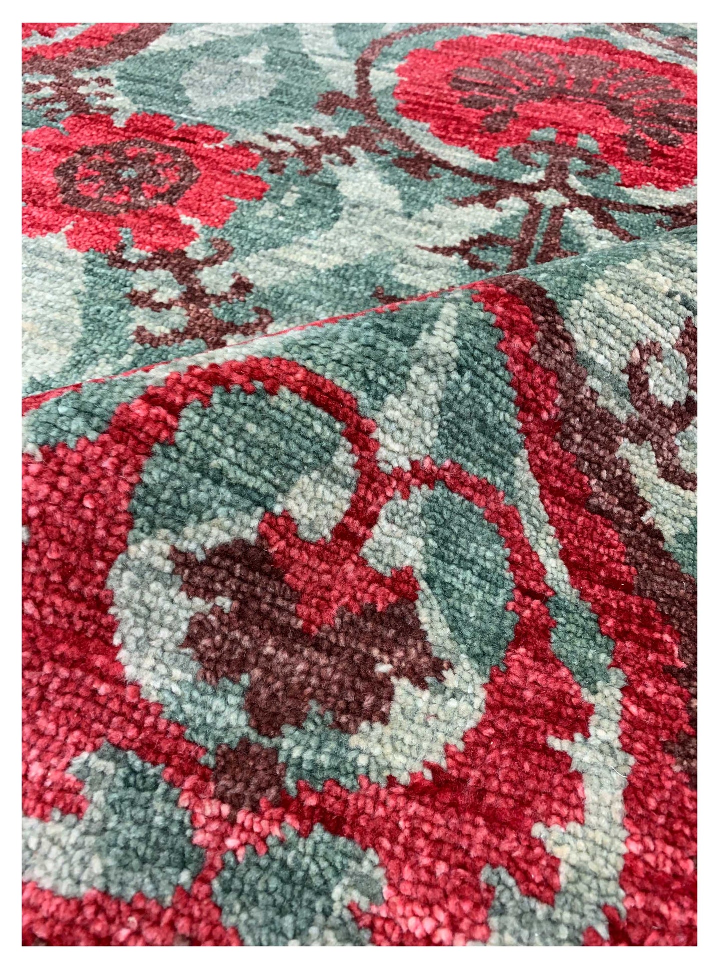 Artisan Amanda Olive Rust Transitional Knotted Rug - Rugs - Artisan - Atlanta Designer Rugs