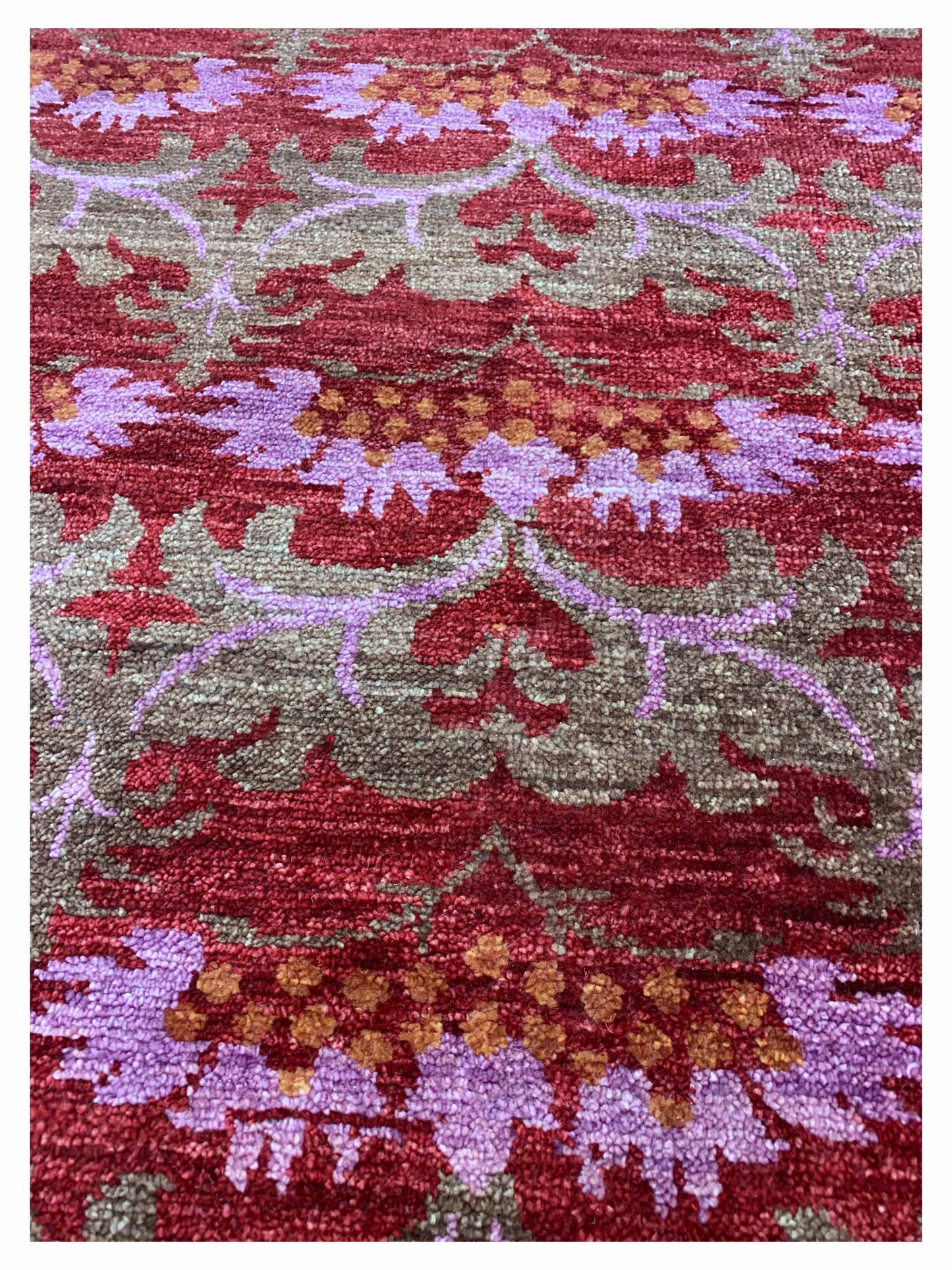 Artisan Amanda  Red  Transitional Knotted Rug