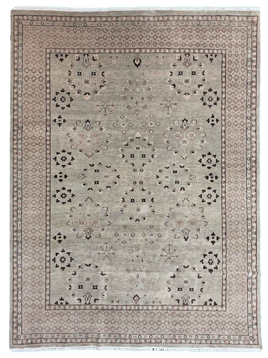 Artisan Uma OK-561 Lt.Grey Traditional Knotted Rug