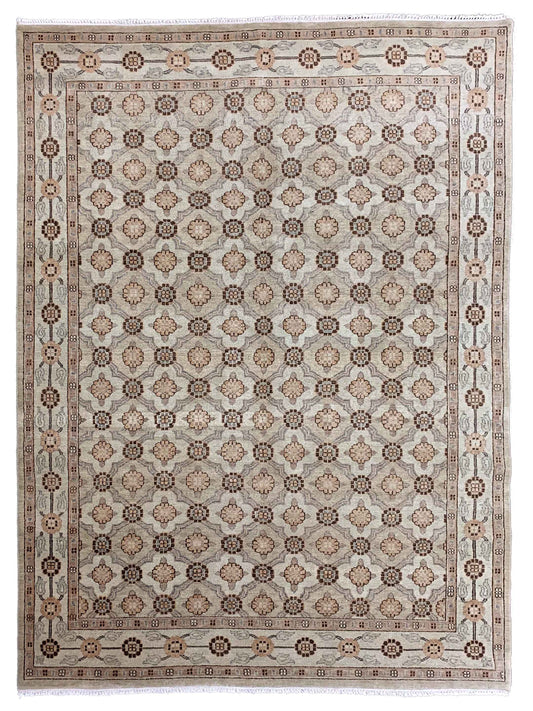 Artisan Uma Beige Traditional Knotted Rug - Rugs - Artisan - Atlanta Designer Rugs