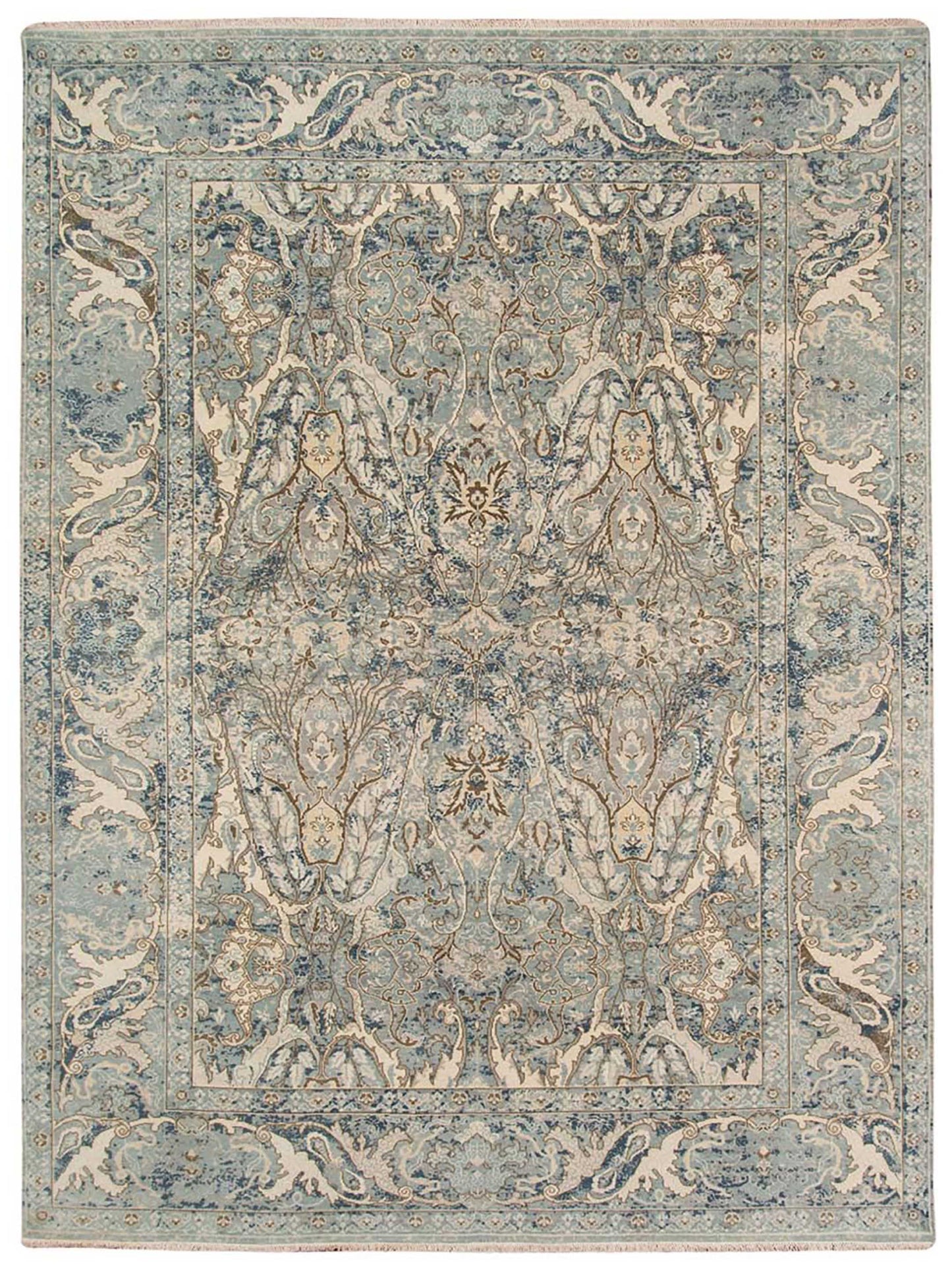 Limited Legacy Vintage LE-510 POLO BLUE Traditional Knotted Rug