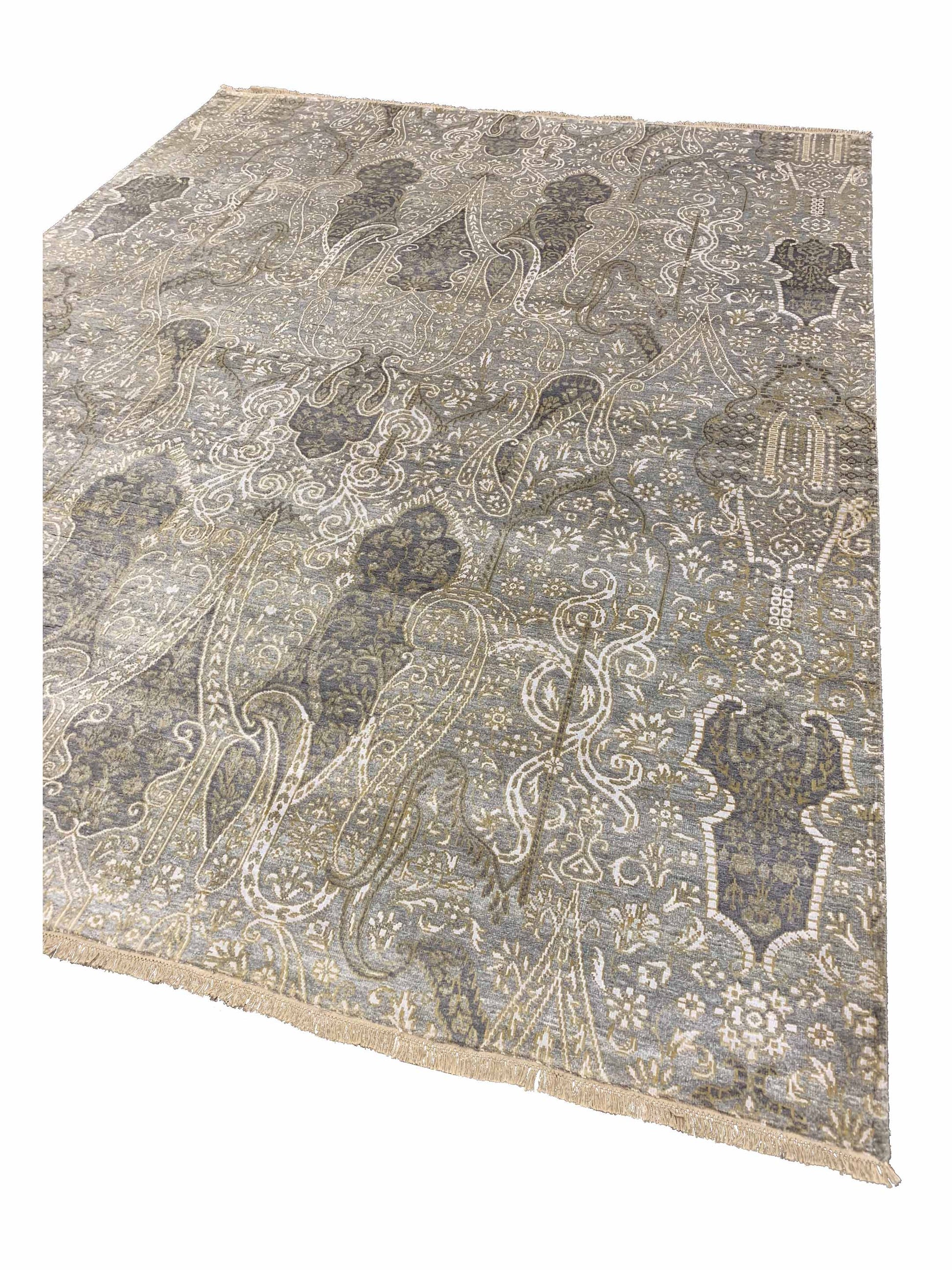 Artisan Vanessa Grey Multi Transitional Knotted Rug - Rugs - Artisan - Atlanta Designer Rugs