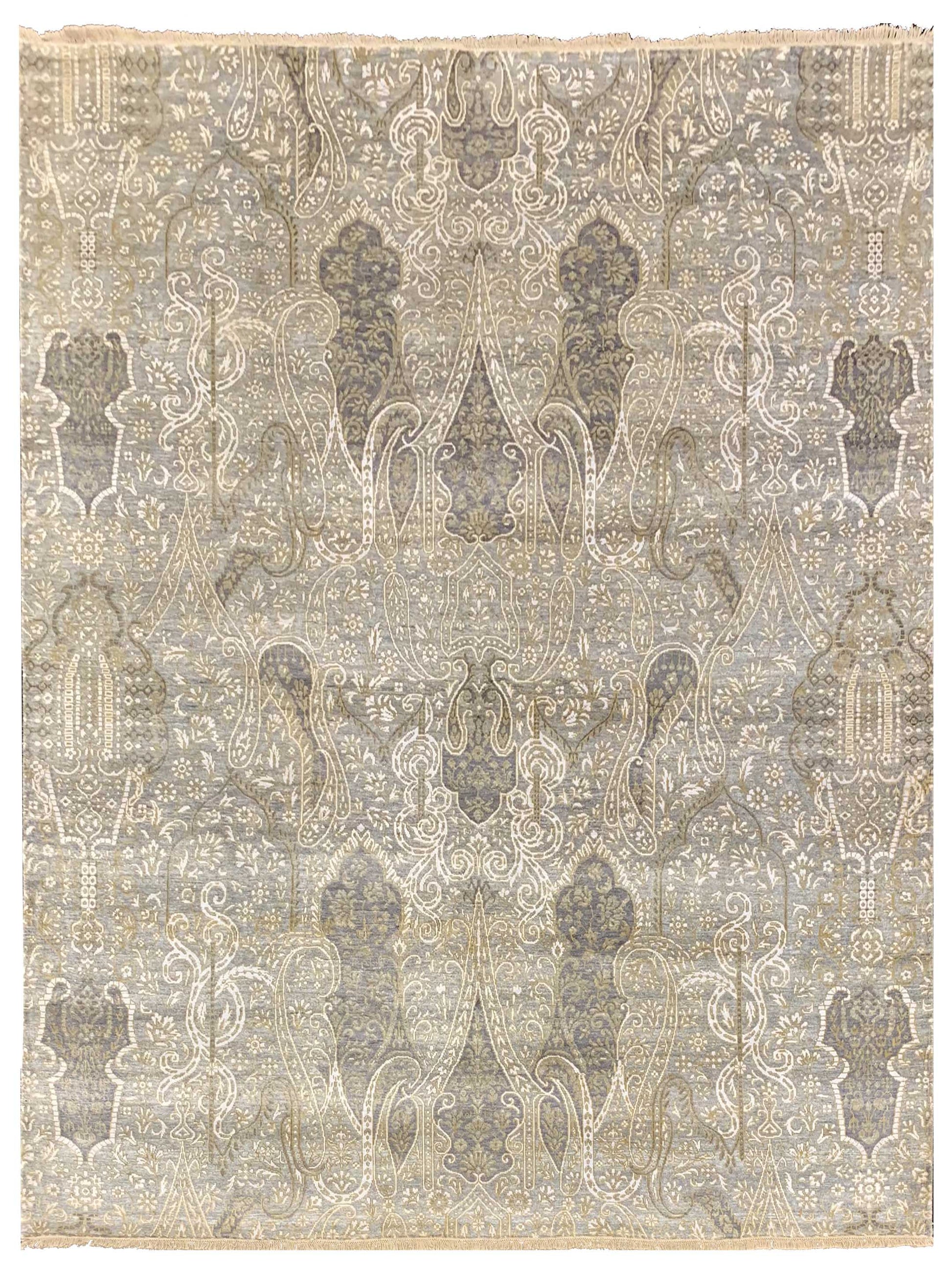 Artisan Vanessa Grey Multi Transitional Knotted Rug - Rugs - Artisan - Atlanta Designer Rugs