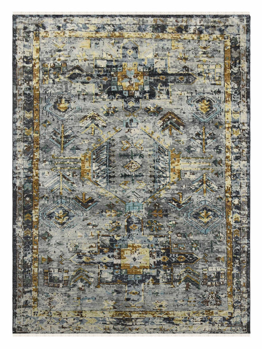 Limited Woodburn WOD-552 INDIGO Traditional Knotted Rug