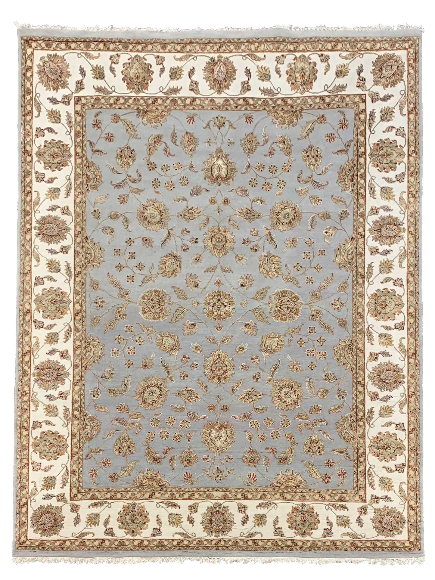 Artisan Winona Grey Ivory Traditional Knotted Rug - Rugs - Artisan - Atlanta Designer Rugs