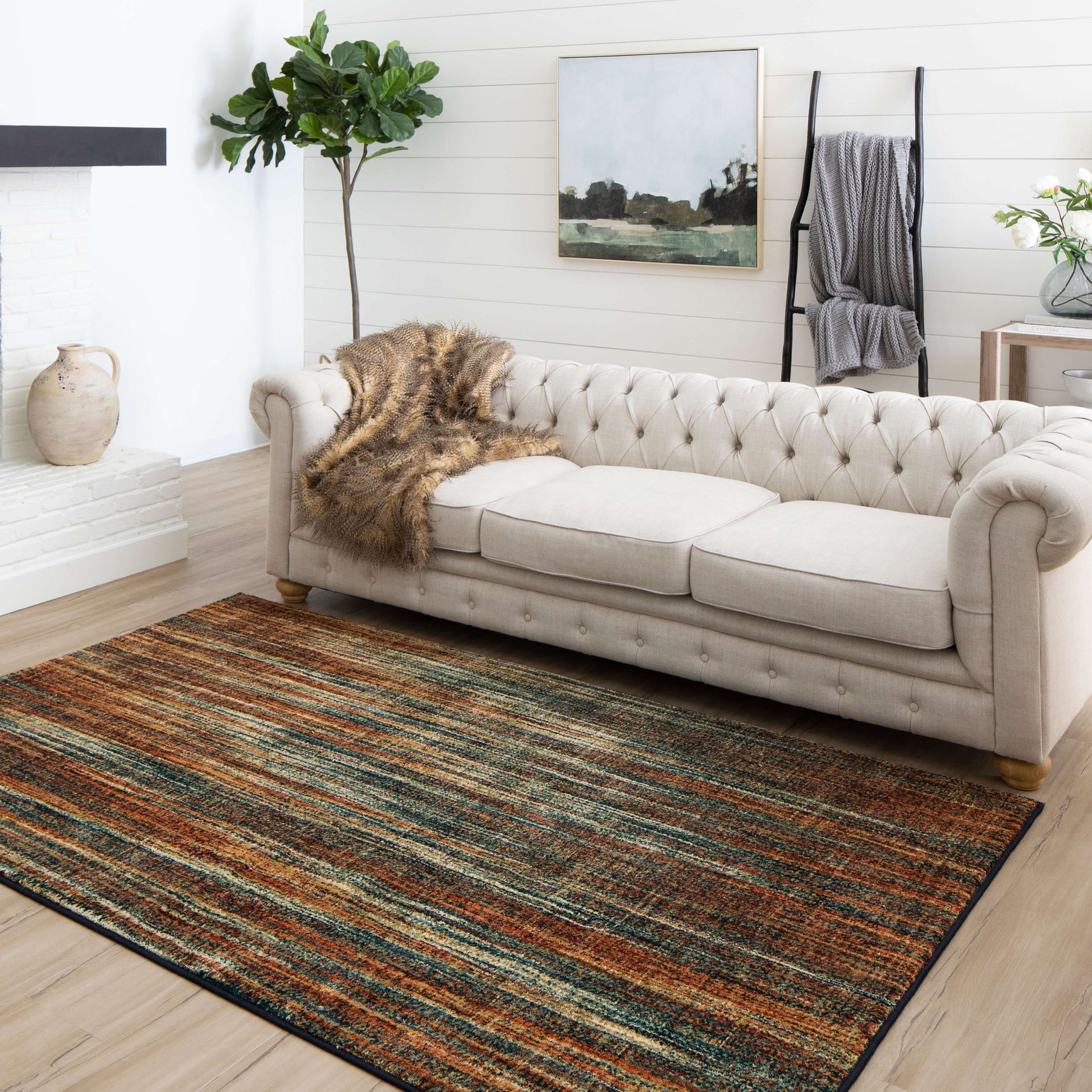 Virginia Langley Spice Market 92127 Multi Modern/Contemporary Machinemade Rug