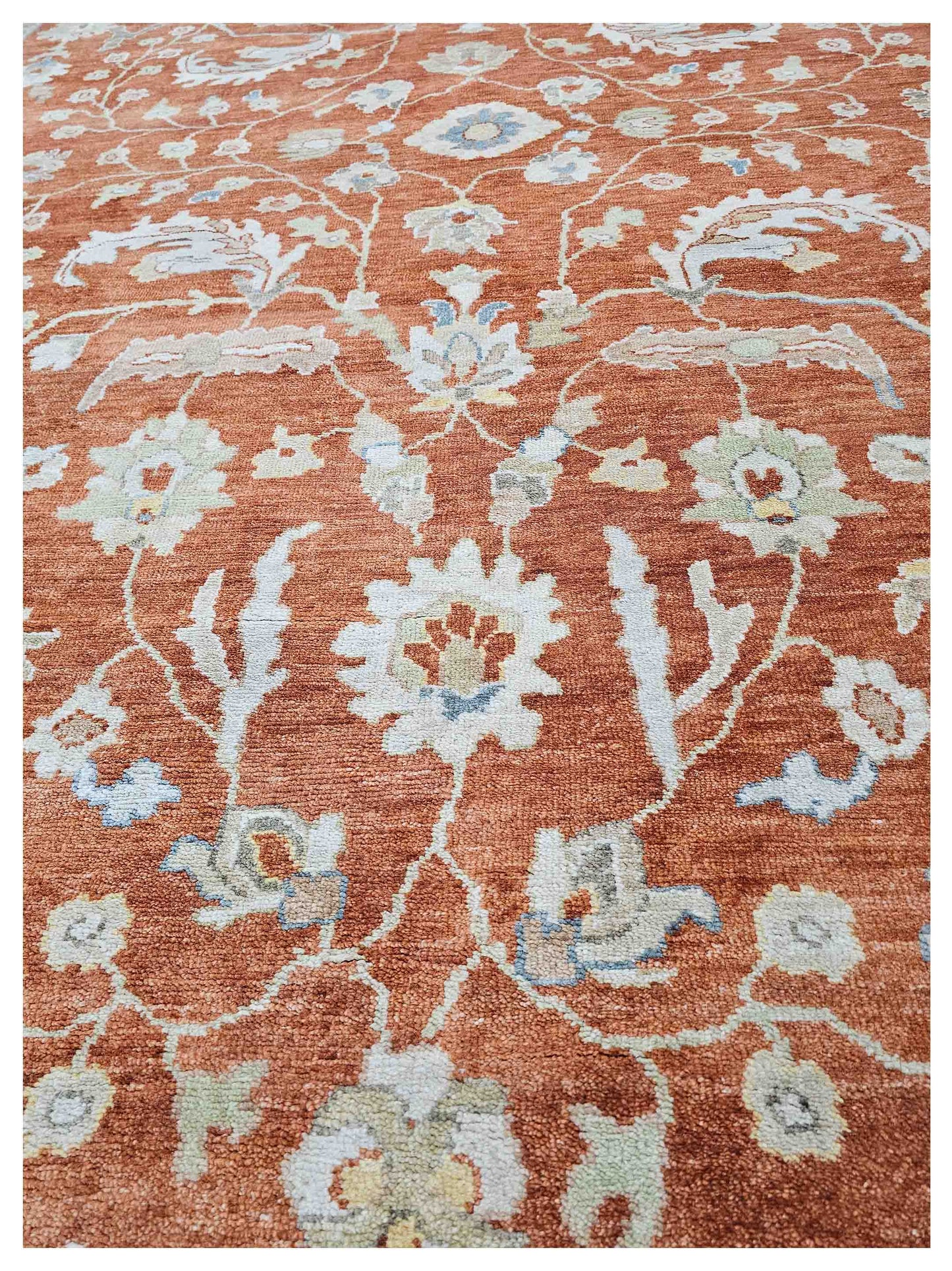 Artisan Julie Rust Beige Traditional Knotted Rug - Rugs - Artisan - Atlanta Designer Rugs