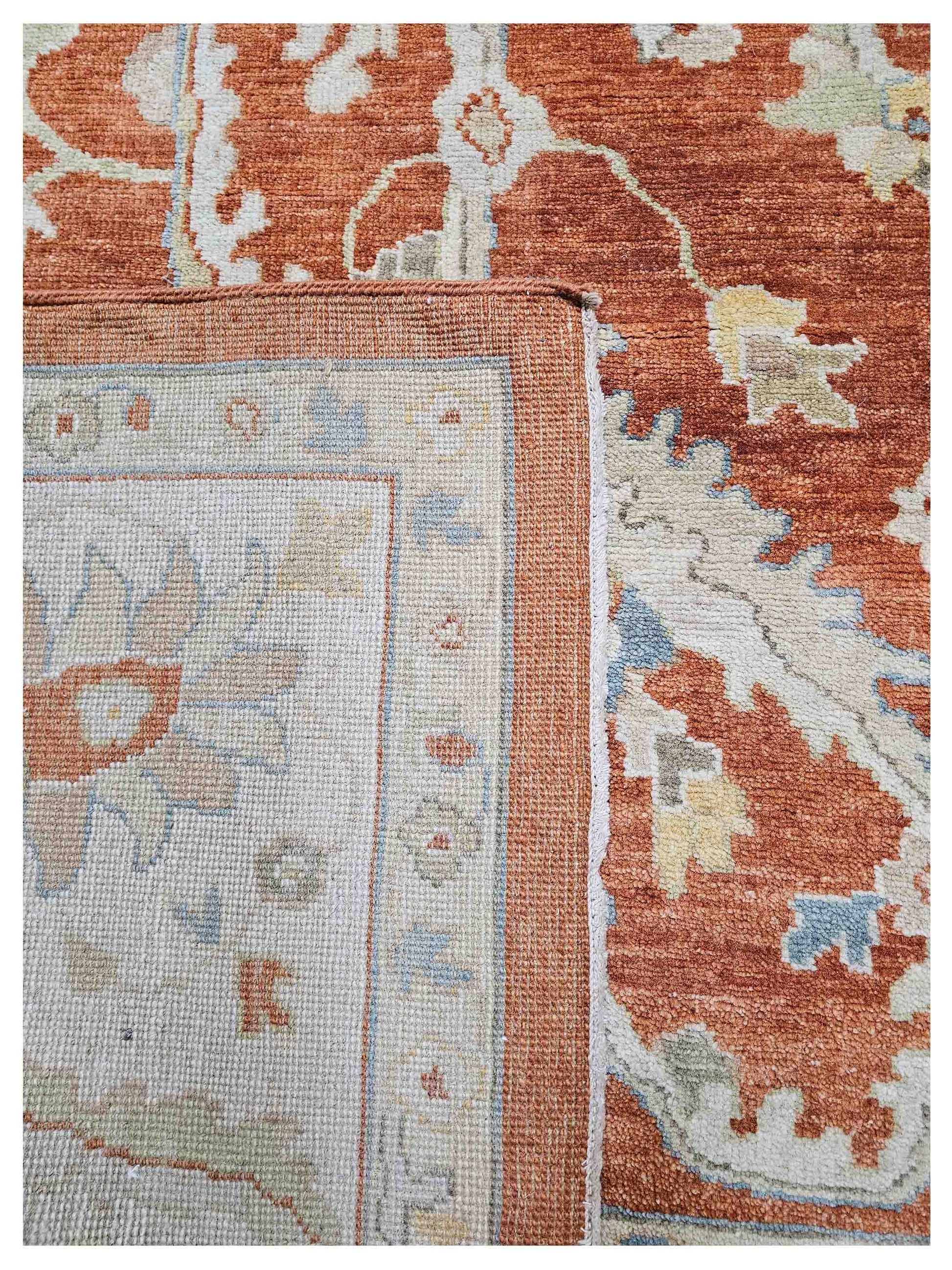 Artisan Julie Rust Beige Traditional Knotted Rug - Rugs - Artisan - Atlanta Designer Rugs