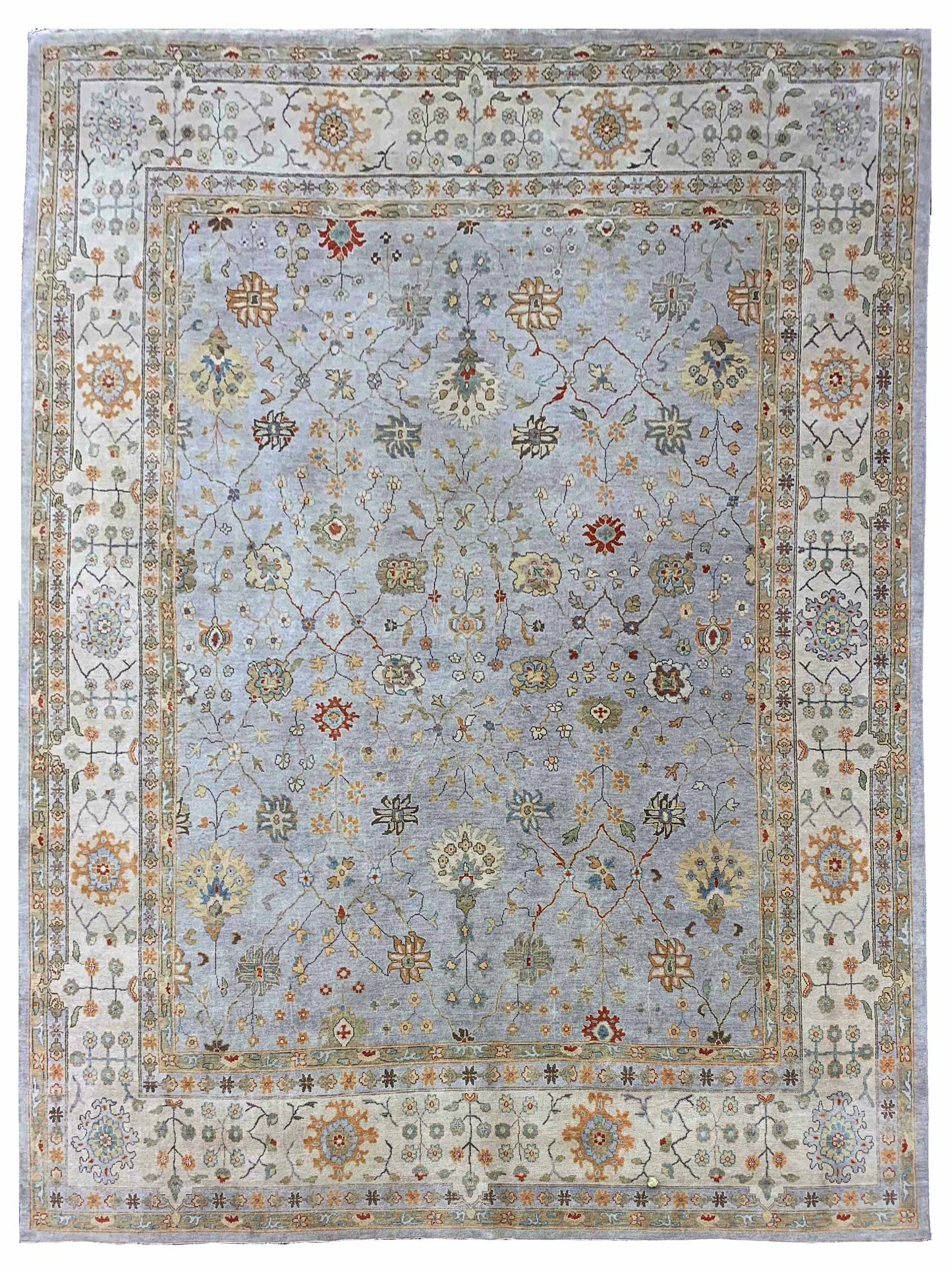 Artisan Julie Lt.Grey Beige Transitional Knotted Rug - Rugs - Artisan - Atlanta Designer Rugs