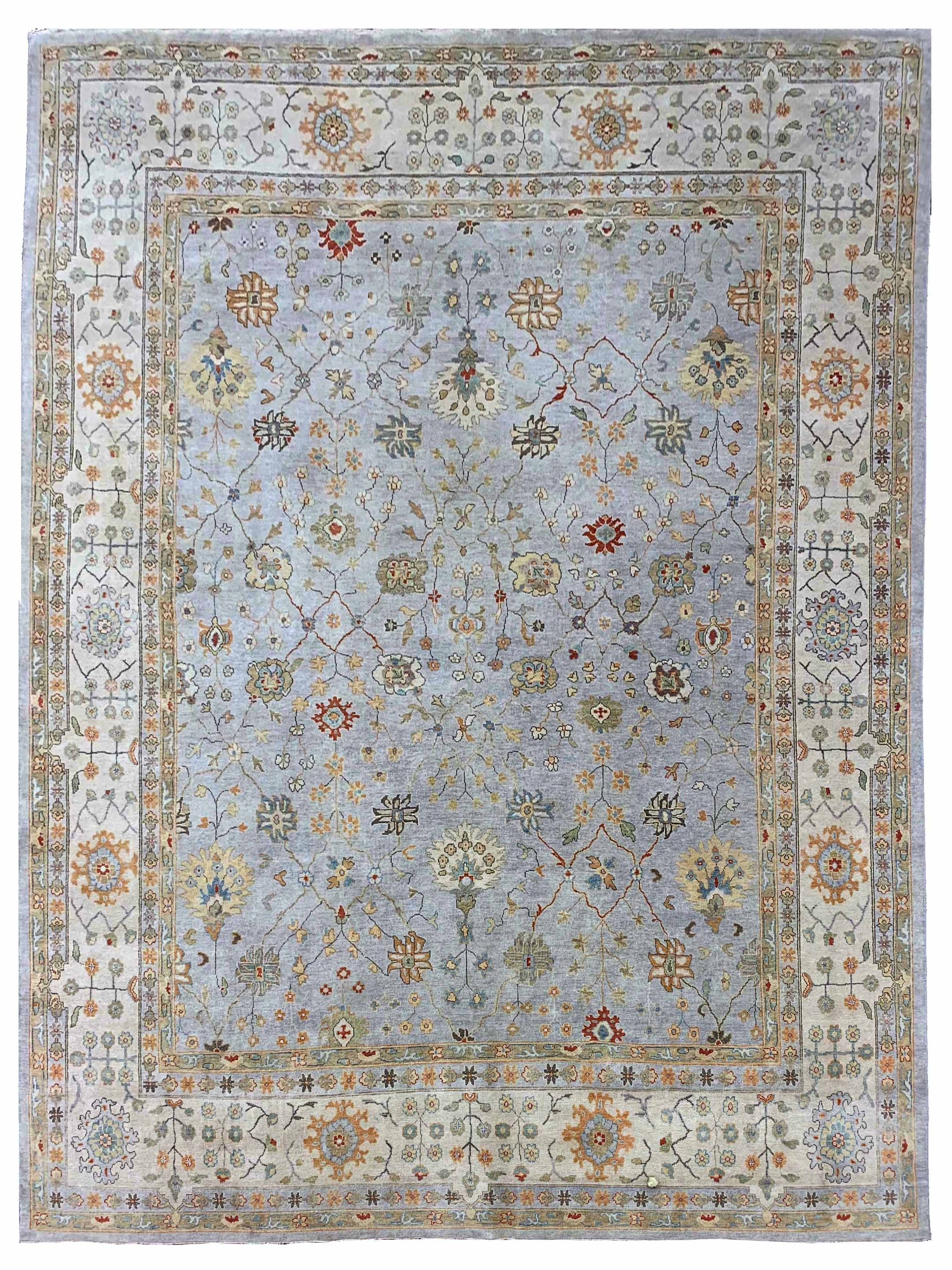 Artisan Julie Lt.Grey Beige Transitional Knotted Rug - Rugs - Artisan - Atlanta Designer Rugs