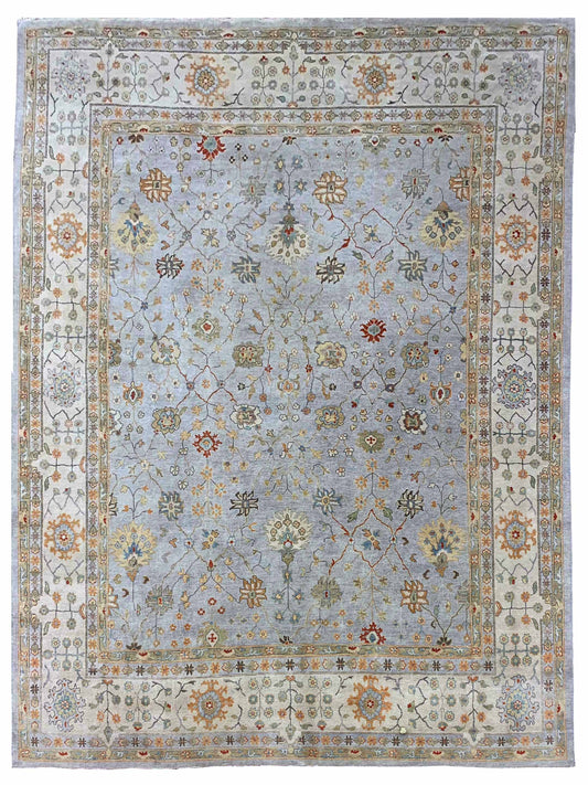 Artisan Julie Lt.Grey Beige Transitional Knotted Rug - Rugs - Artisan - Atlanta Designer Rugs