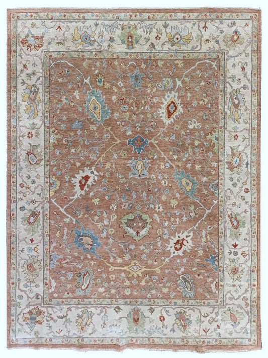 Artisan Julie Rose Beige Traditional Knotted Rug - Rugs - Artisan - Atlanta Designer Rugs