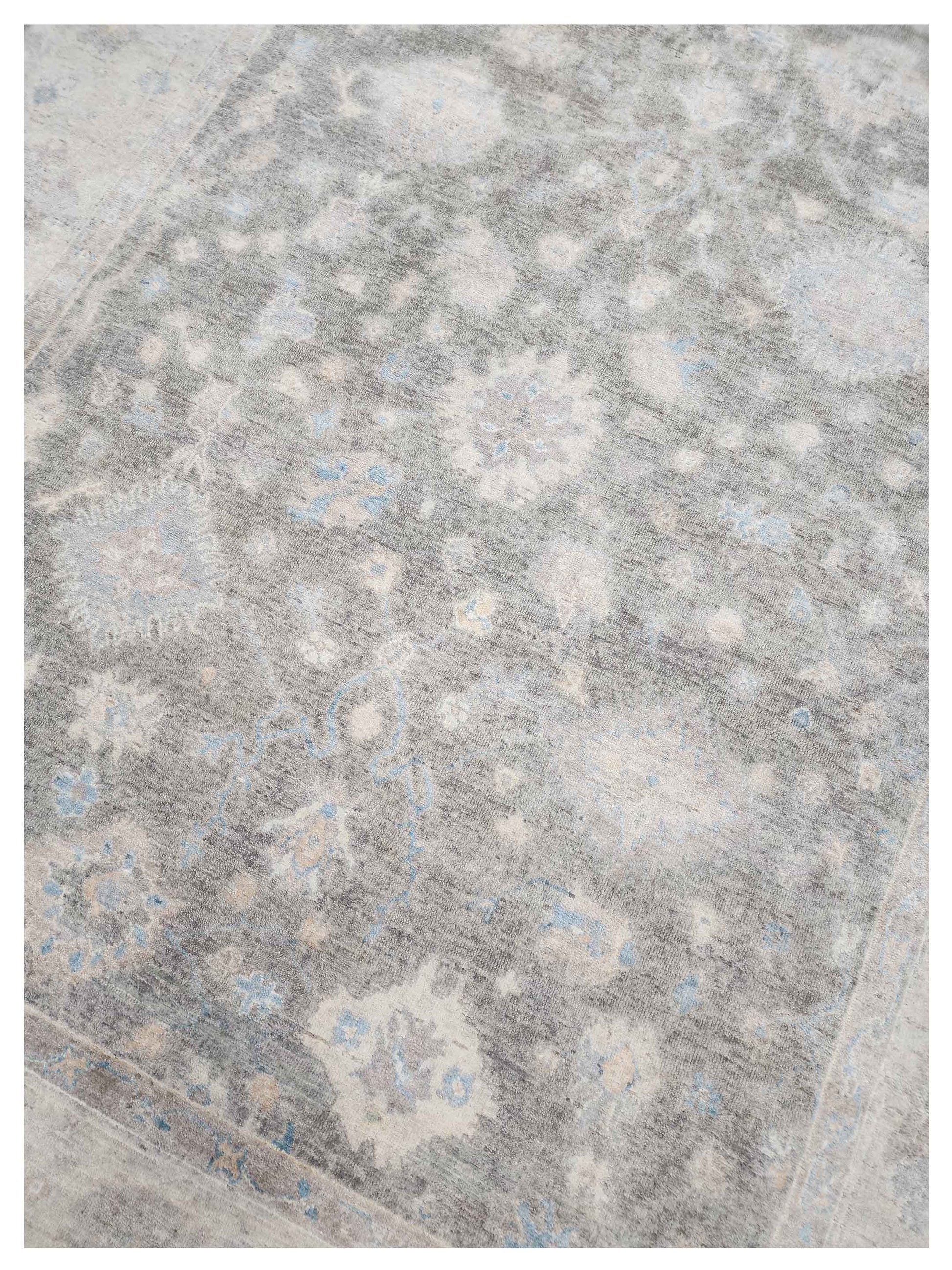 Artisan Julie Grey Silver Traditional Knotted Rug - Rugs - Artisan - Atlanta Designer Rugs