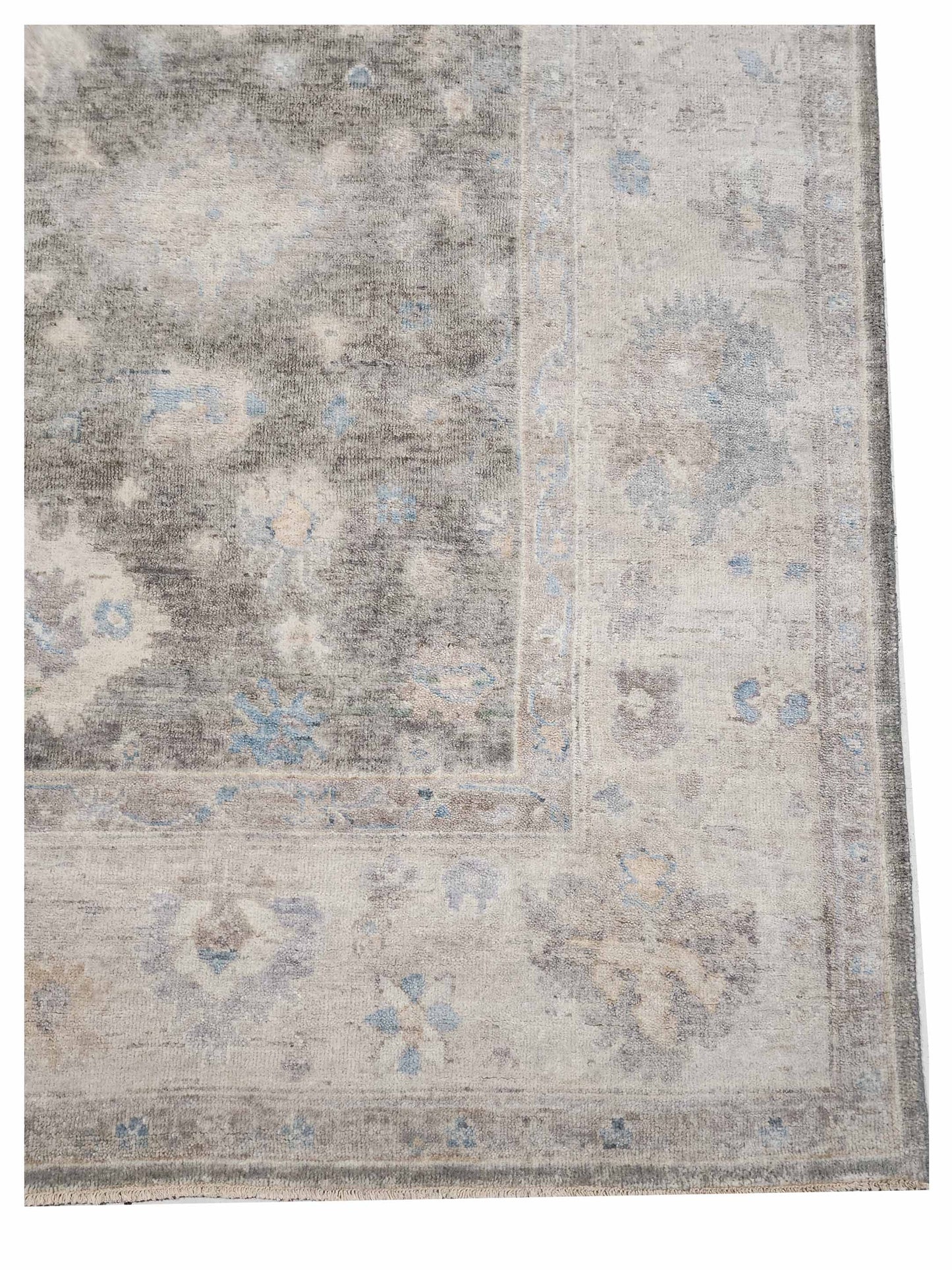 Artisan Julie Grey Silver Traditional Knotted Rug - Rugs - Artisan - Atlanta Designer Rugs