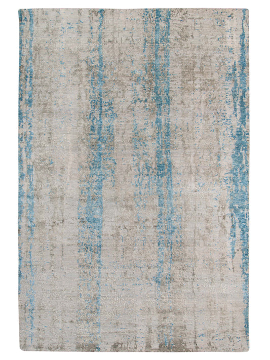 Limited Zelma WI-411 WATER SPRAY Transitional Knotted Rug