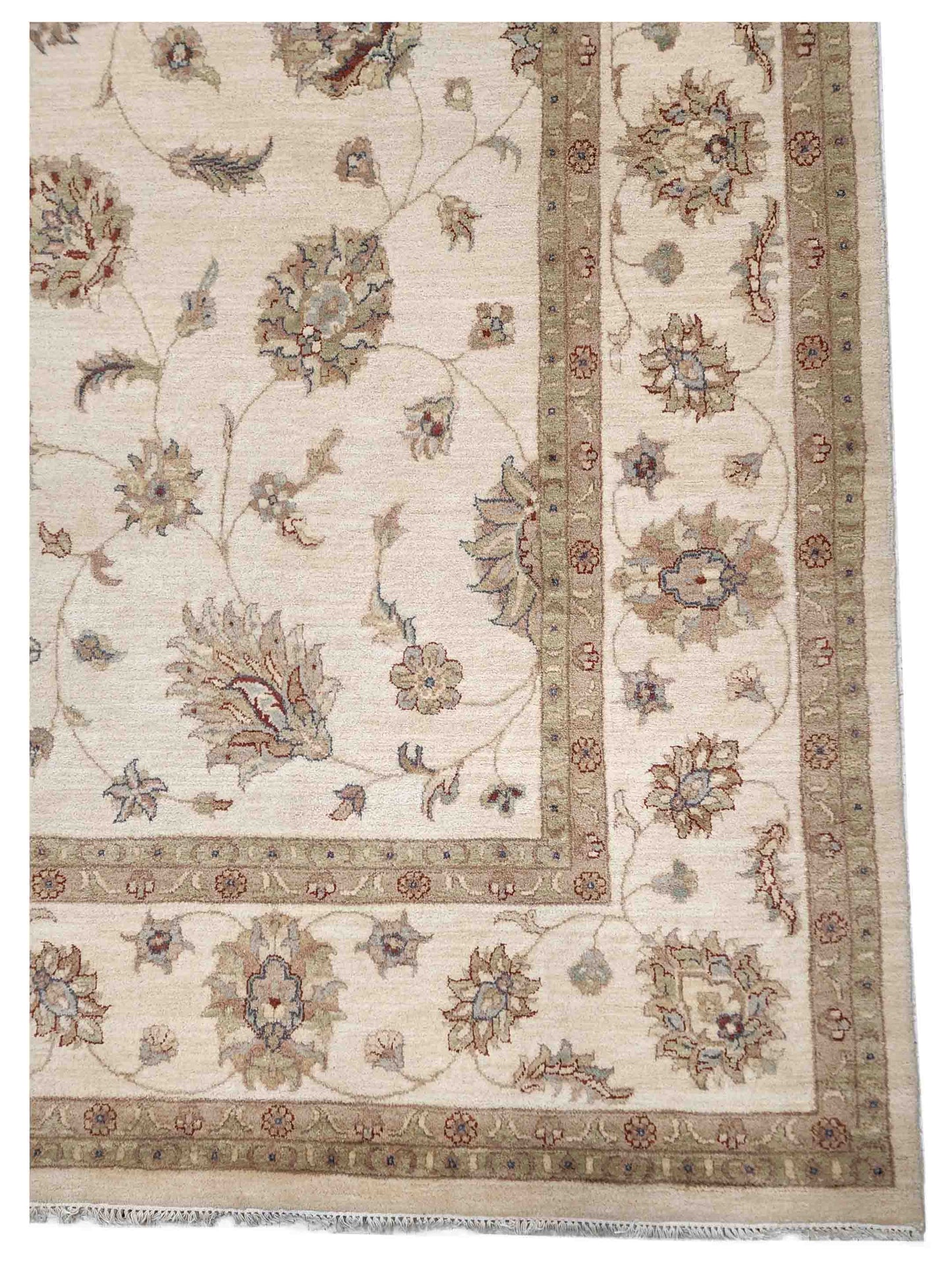 Artisan Zara  Beige Beige Traditional Knotted Rug