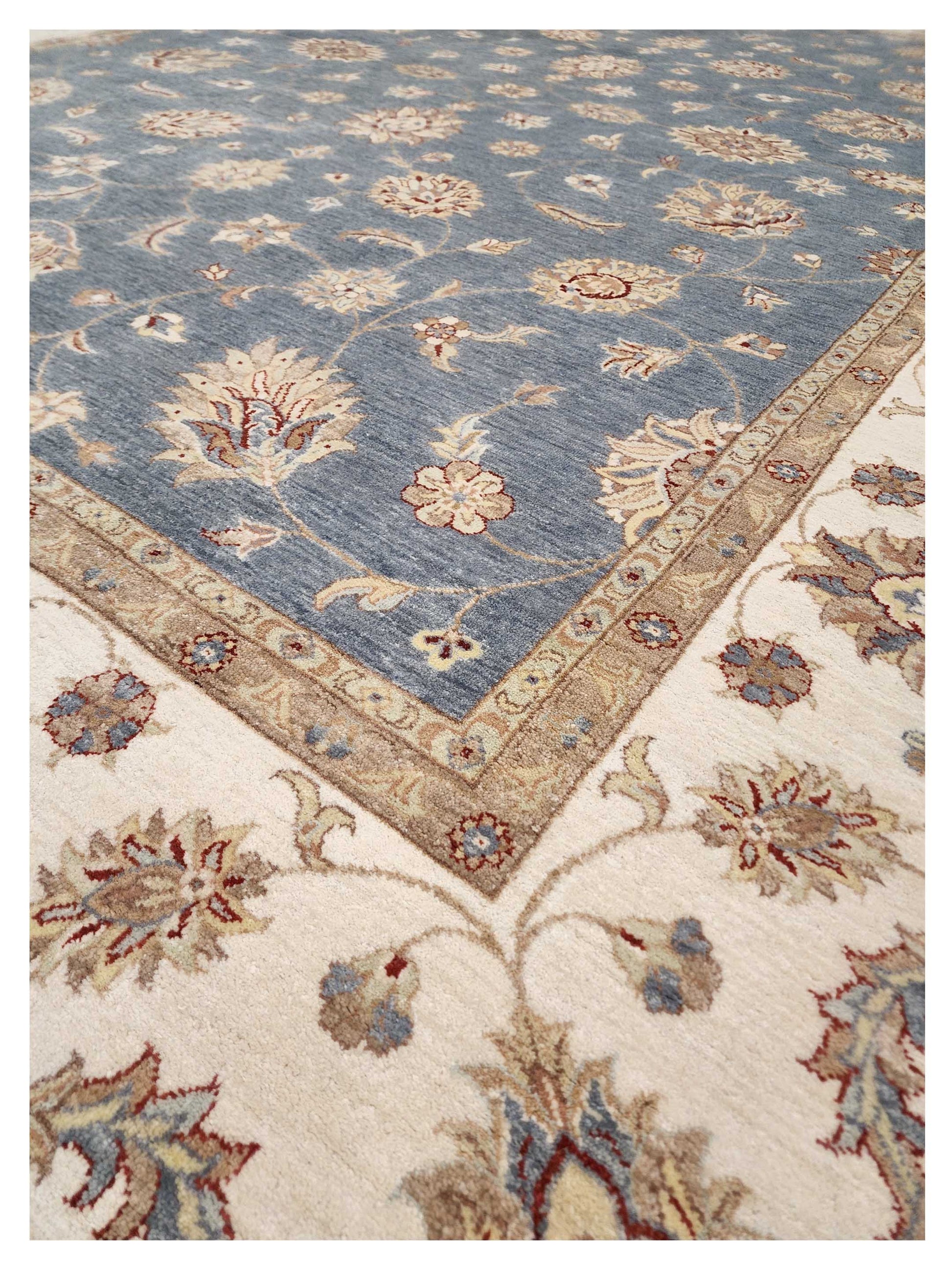 Artisan Zara Grey Beige Traditional Knotted Rug - Rugs - Artisan - Atlanta Designer Rugs