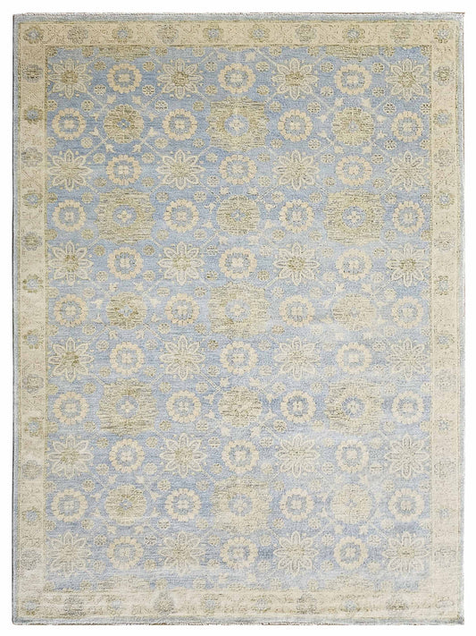 Artisan Zara Lt.Blue Ivory Traditional Knotted Rug - Rugs - Artisan - Atlanta Designer Rugs