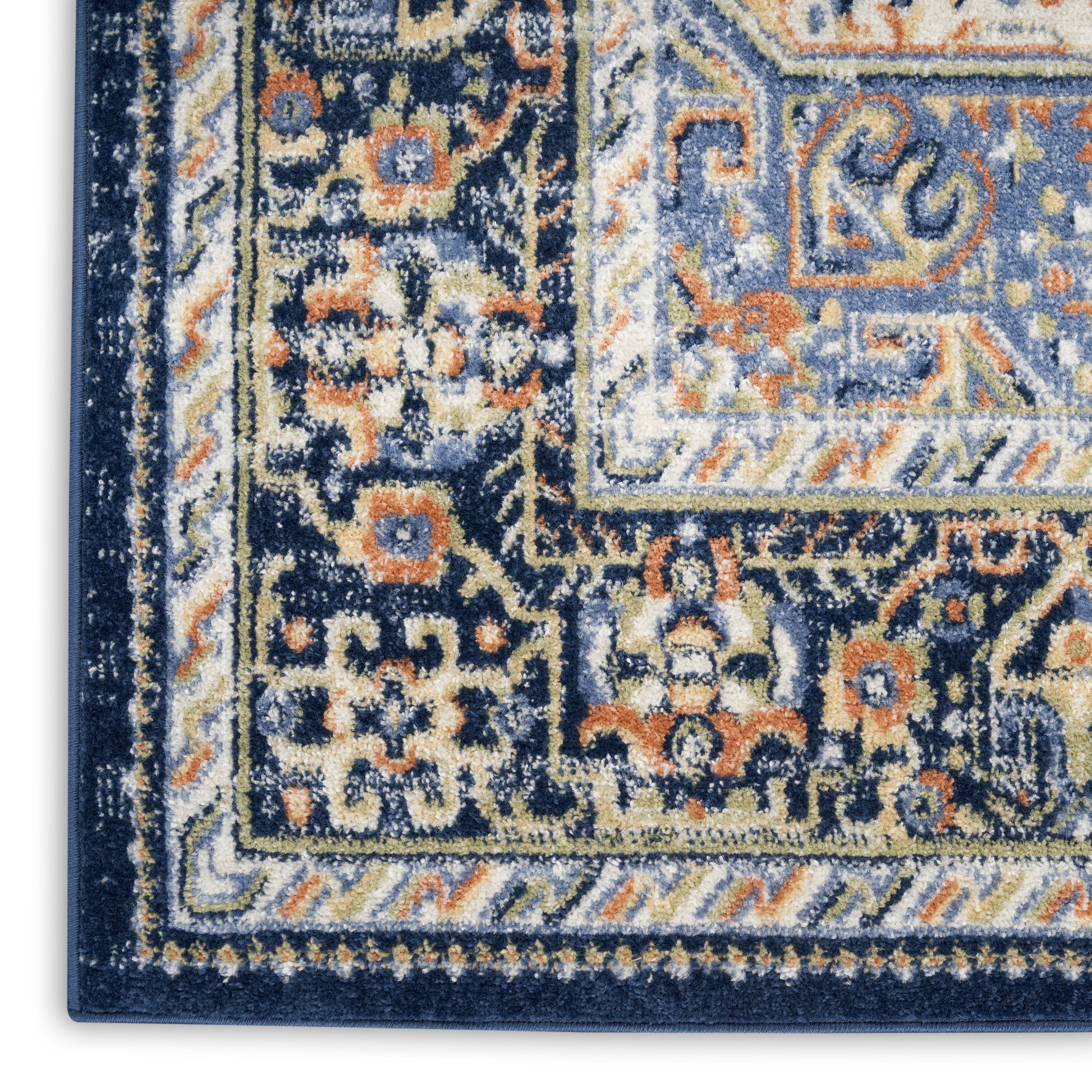 Nourison Home Nourison Essentials Persian NRE07 Navy Traditional Machinemade Rug