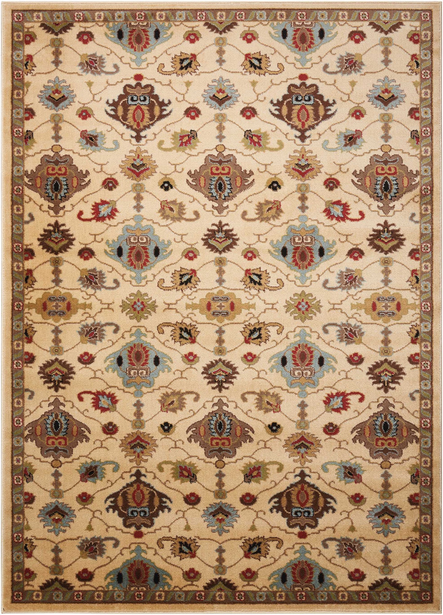 Nourison Home Delano DEL02 Ivory  Traditional Machinemade Rug