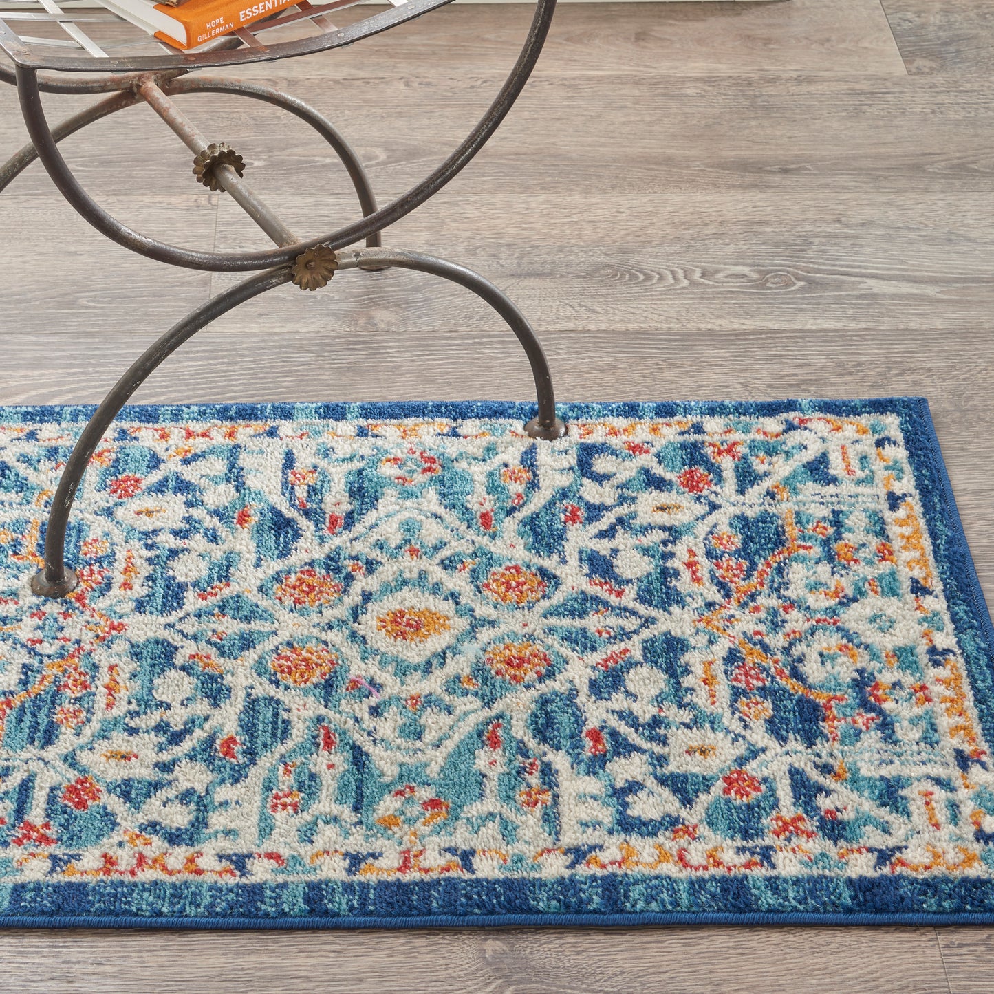 Nourison Home Passion PSN28 Blue Multicolor  Transitional Machinemade Rug