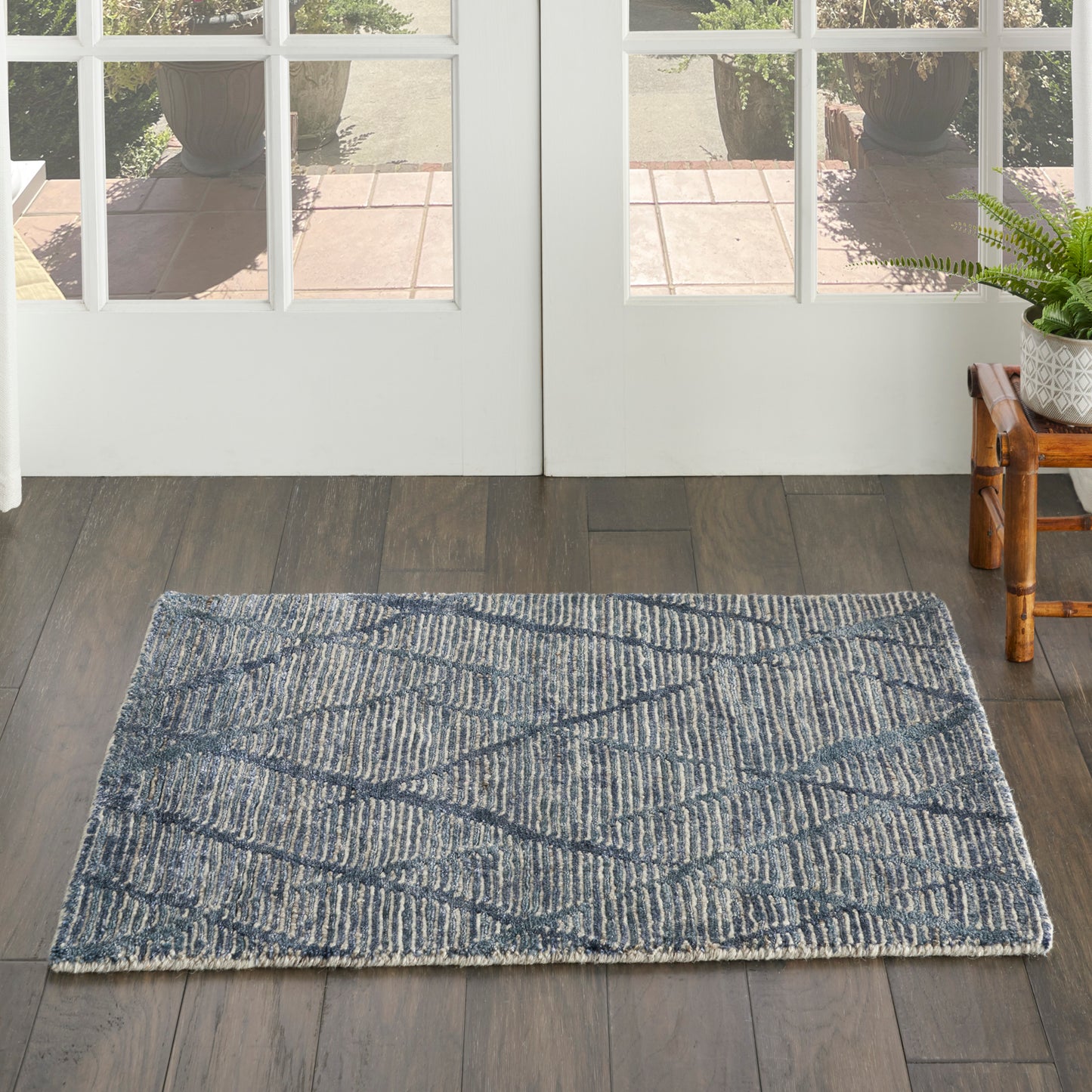 Nourison Home OCEAN OCP02 Indigo  Contemporary Knotted Rug