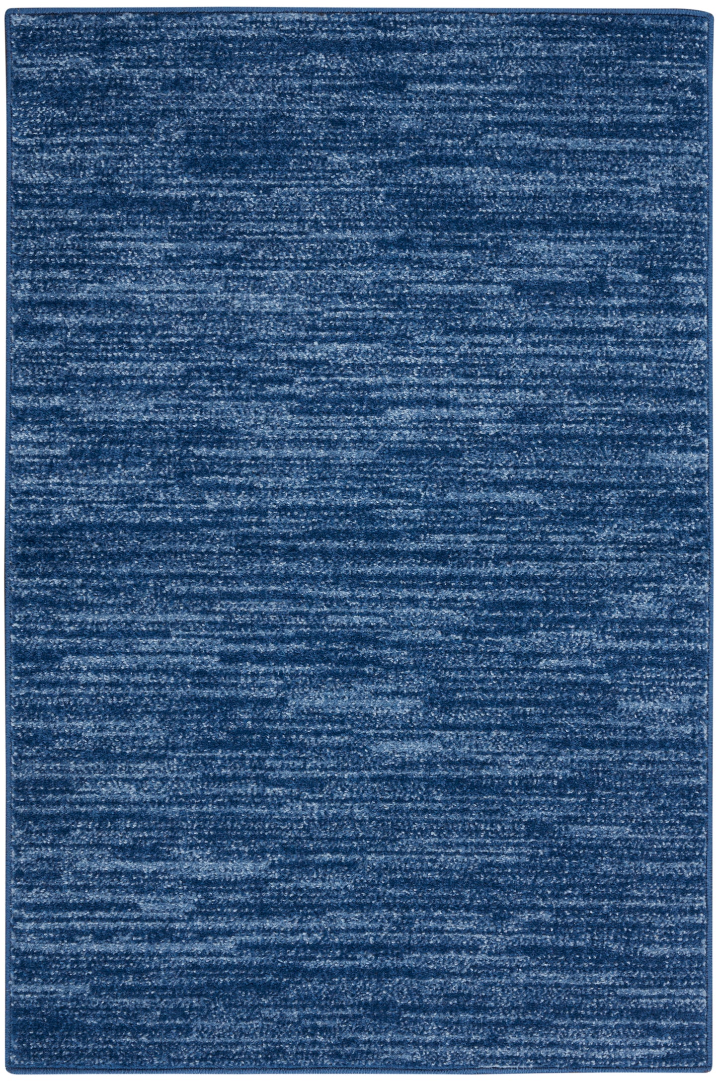 Nourison Home Nourison Essentials NRE01 Navy Blue Contemporary Machinemade Rug