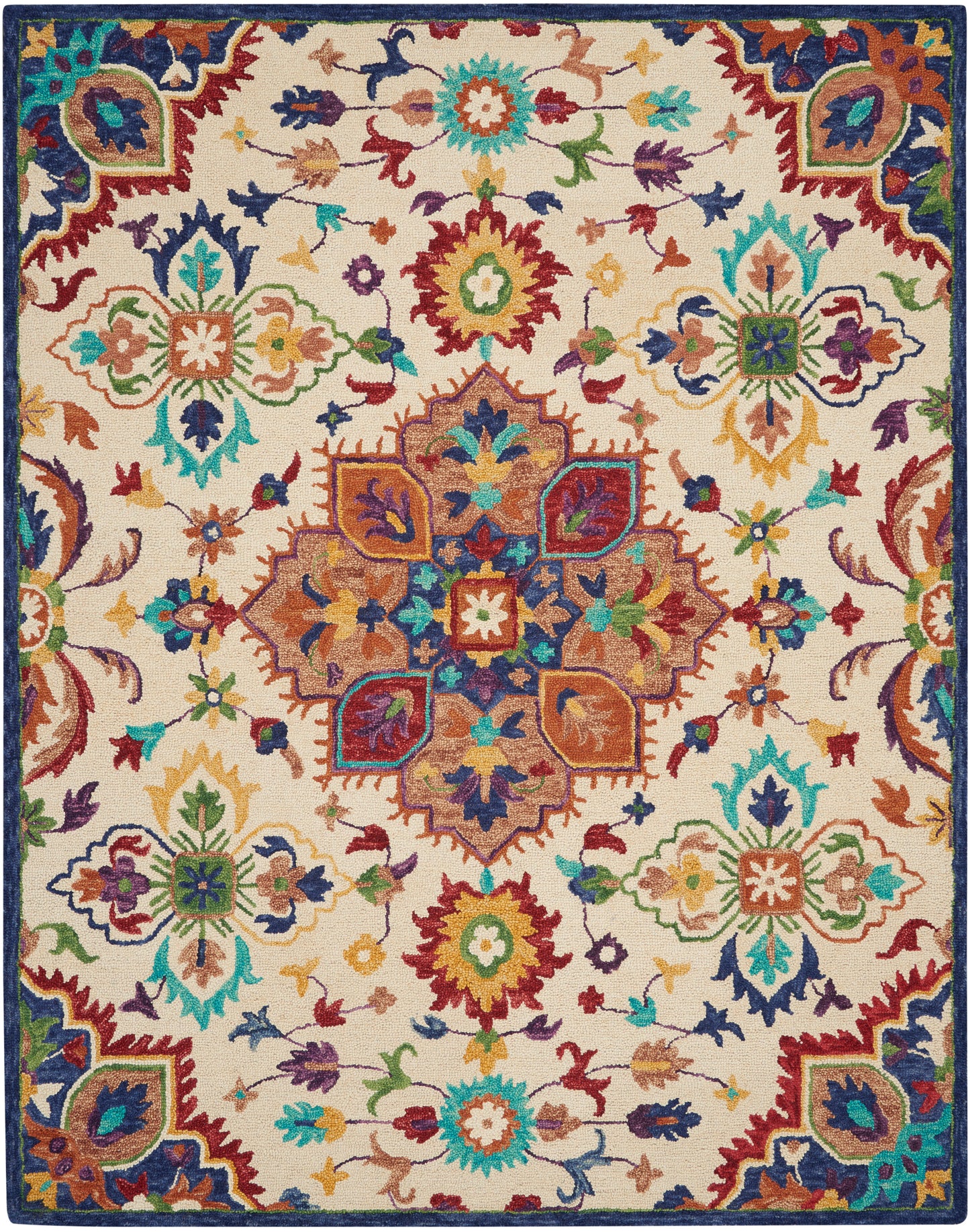 Nourison Home Bahari BAH01 Multicolor  Transitional Tufted Rug