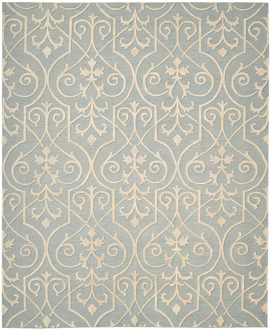 Nourison Home Ambrose AMB02 Blue Transitional Woven Rug