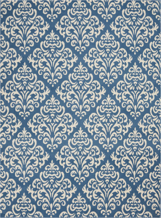 Nourison Home Grafix GRF06 Blue  Transitional Machinemade Rug