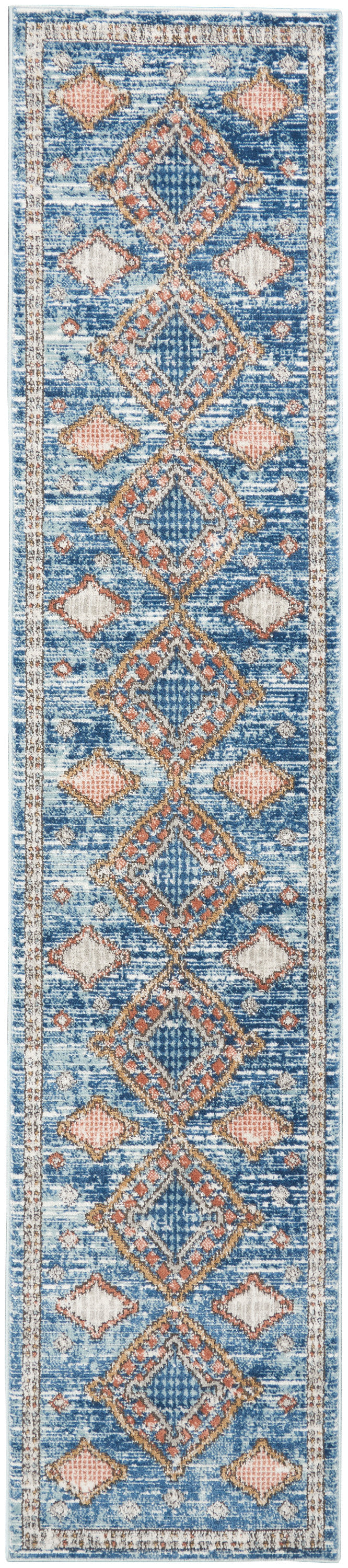 Nourison Home Quarry QUA14 Blue  Contemporary Machinemade Rug