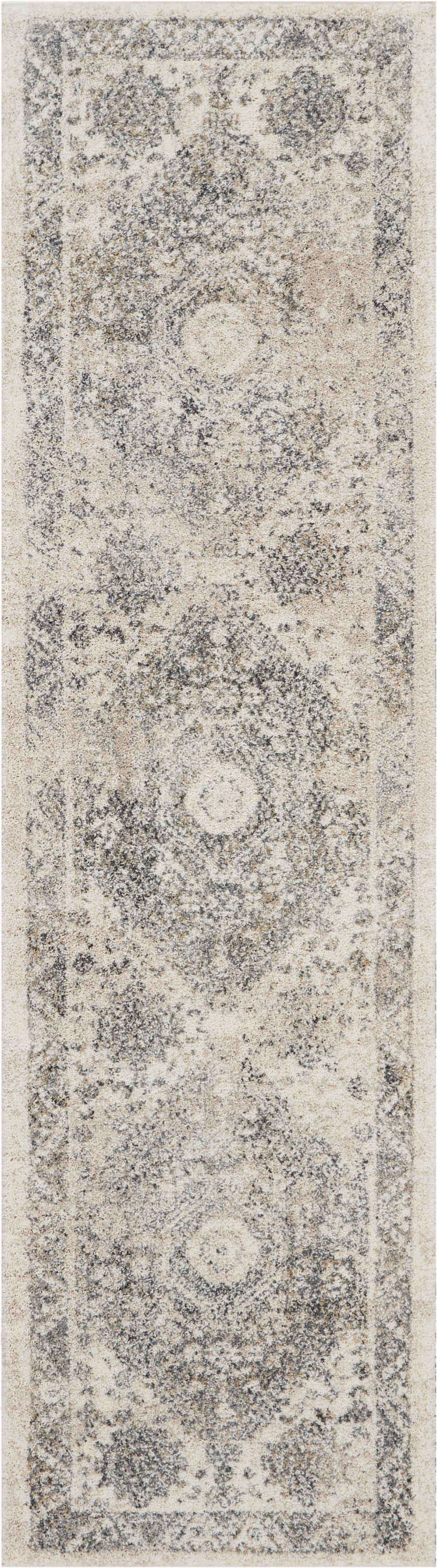 Nourison Home Fusion FSS11 Cream Grey Traditional Machinemade Rug