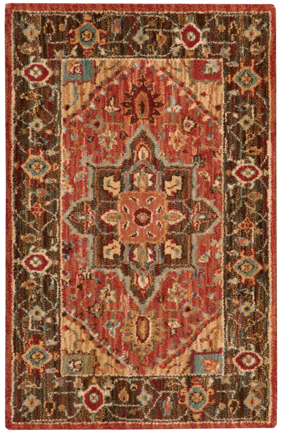 Nourison Home Living Treasures LI01 Rust Traditional Loom Rug