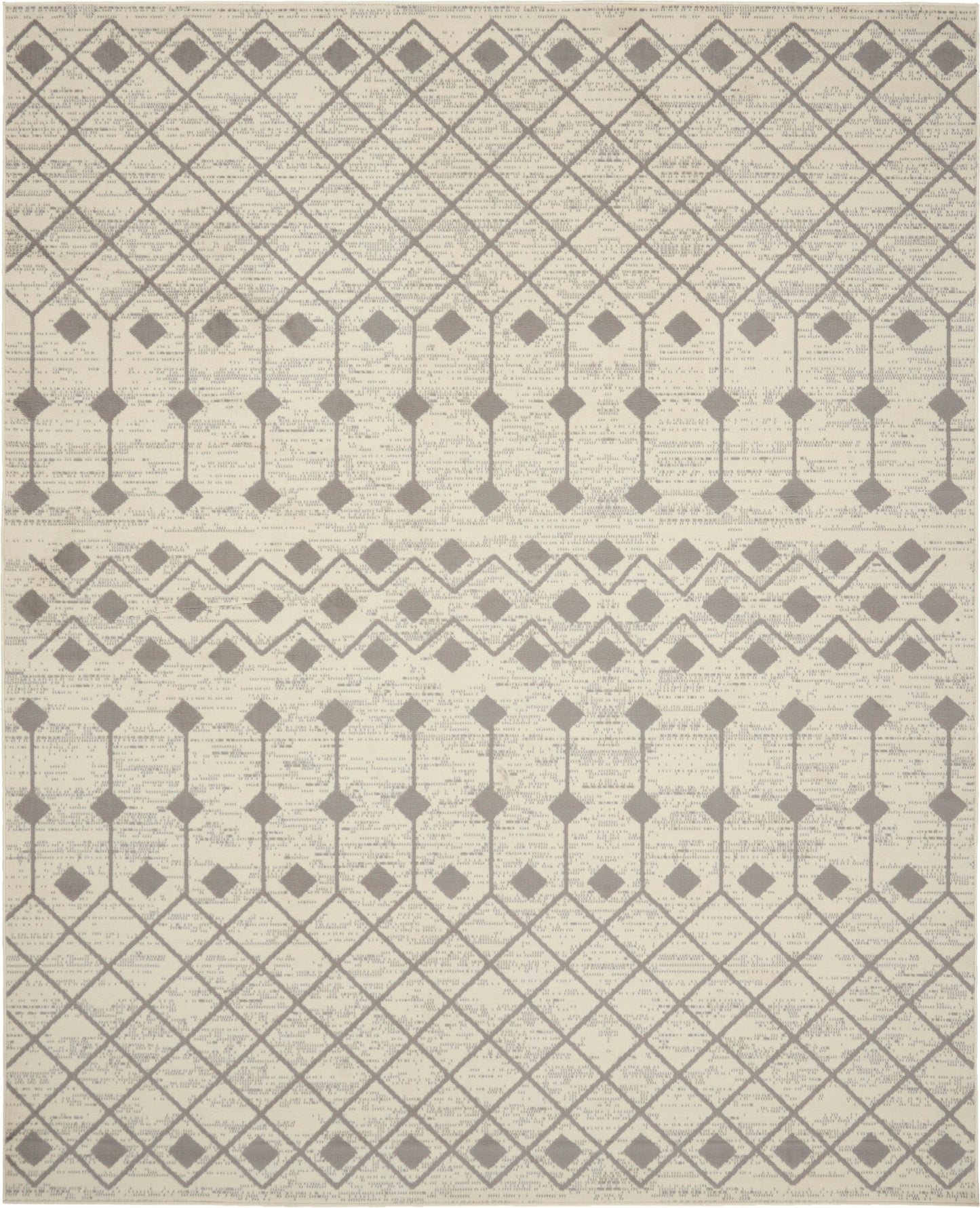 Nourison Home Grafix GRF37 Ivory Grey  Transitional Machinemade Rug