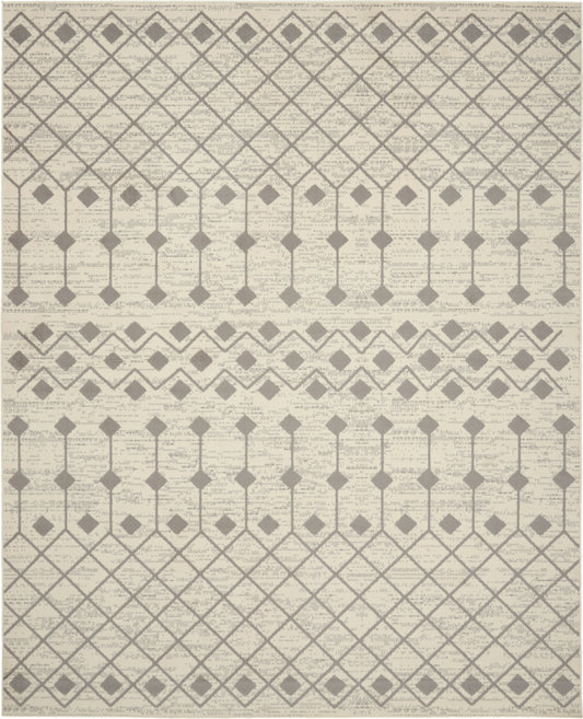 Nourison Home Grafix GRF37 Ivory Grey  Transitional Machinemade Rug