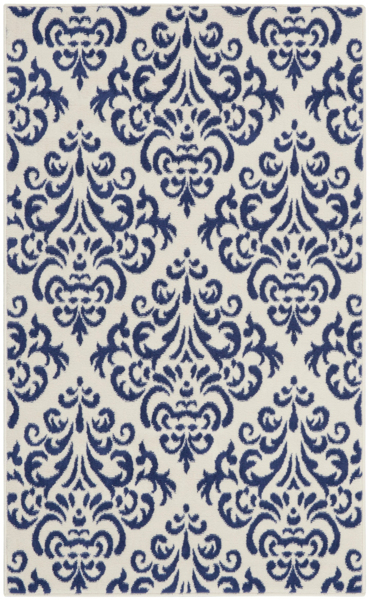 Nourison Home Grafix GRF06 White Blue  Transitional Machinemade Rug