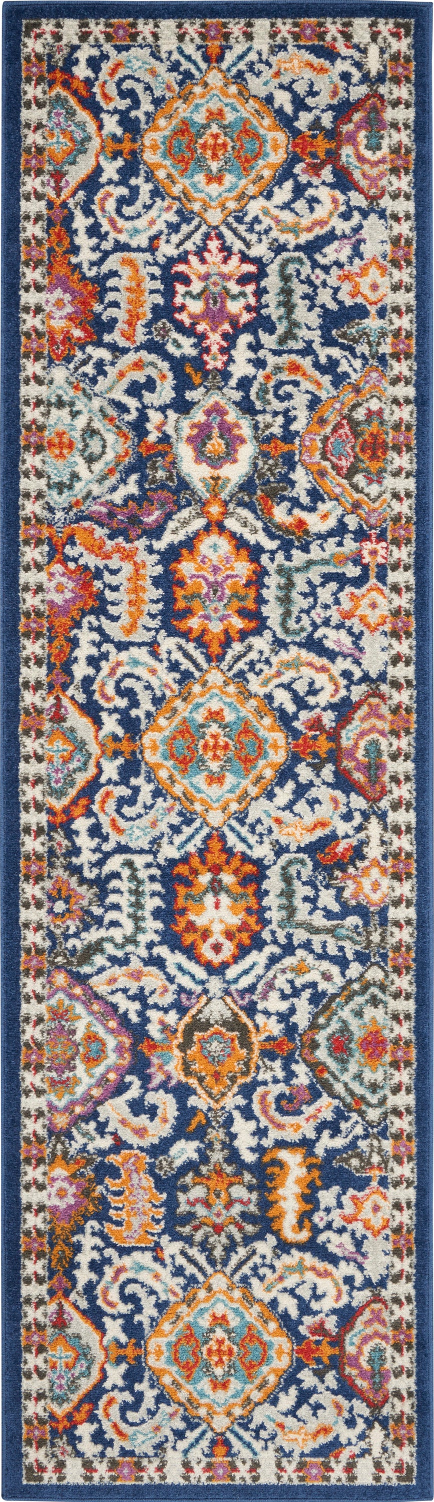 Nourison Home Passion PSN32 Blue Multicolor  Transitional Machinemade Rug