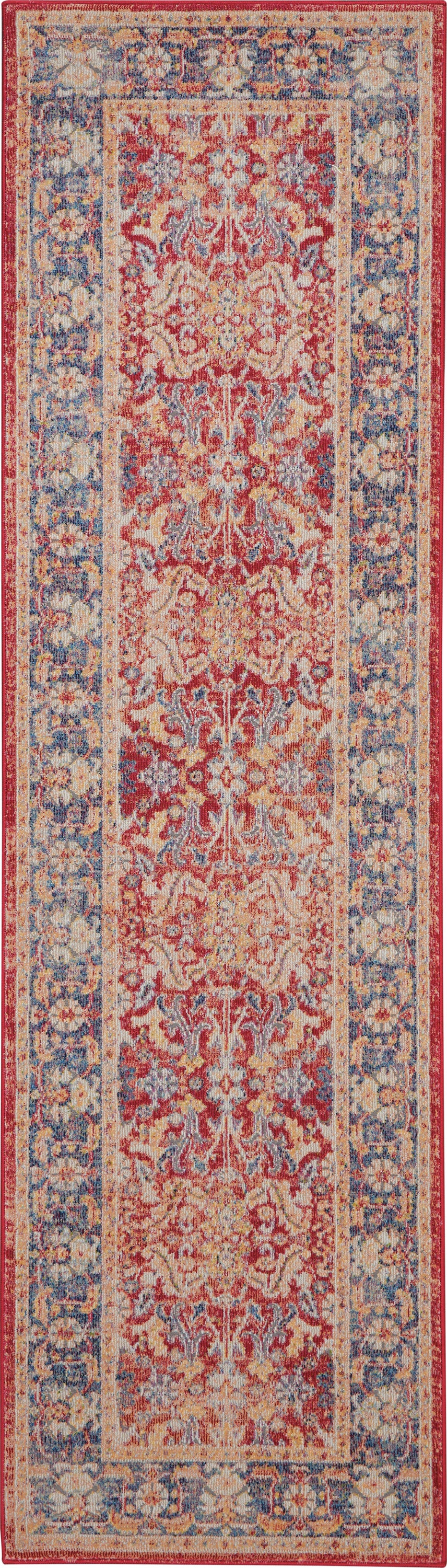 Nourison Home Ankara Global ANR02 Red  Traditional Machinemade Rug