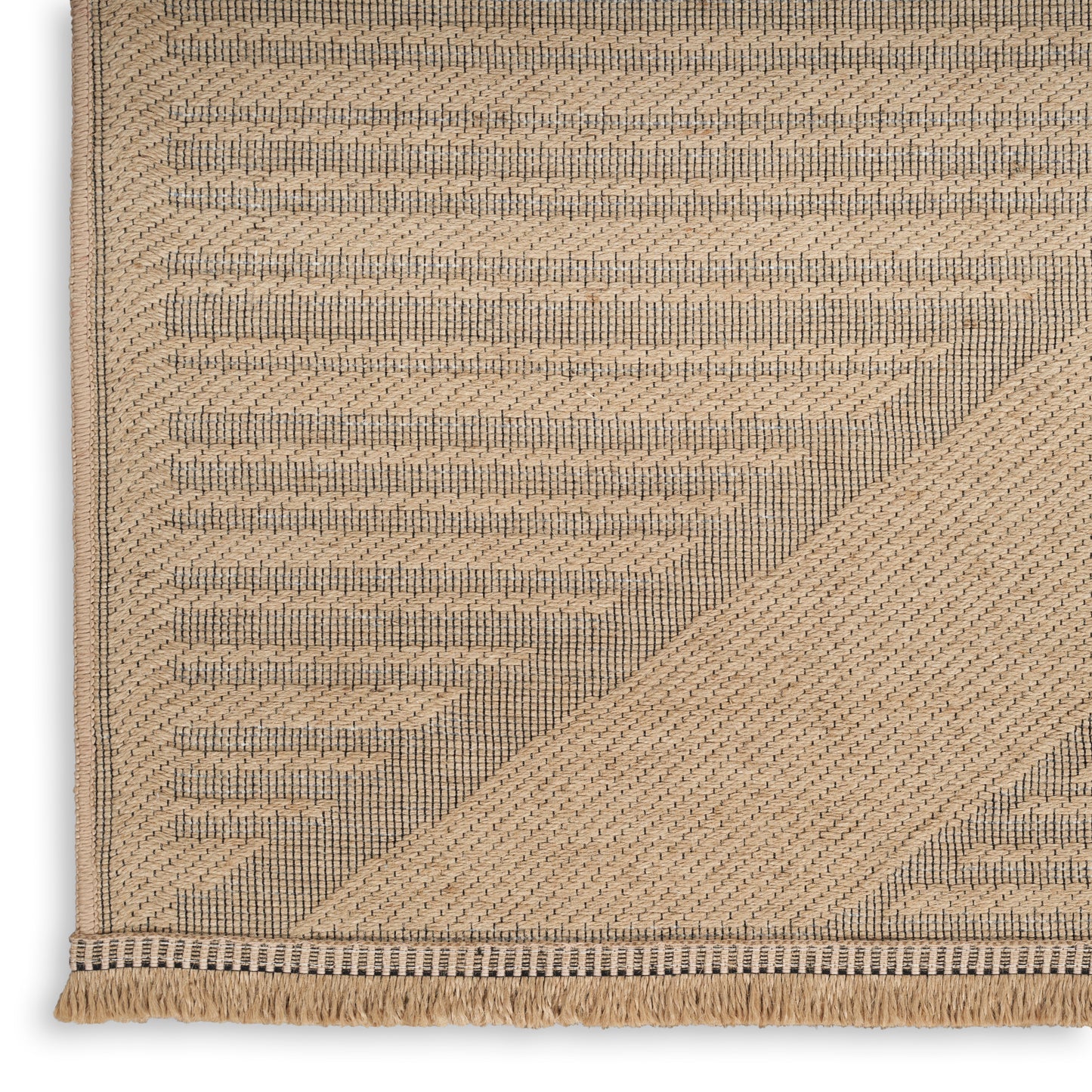 Nourison Home Washable Jute WSJ01 Natural Beige  Contemporary Woven Rug