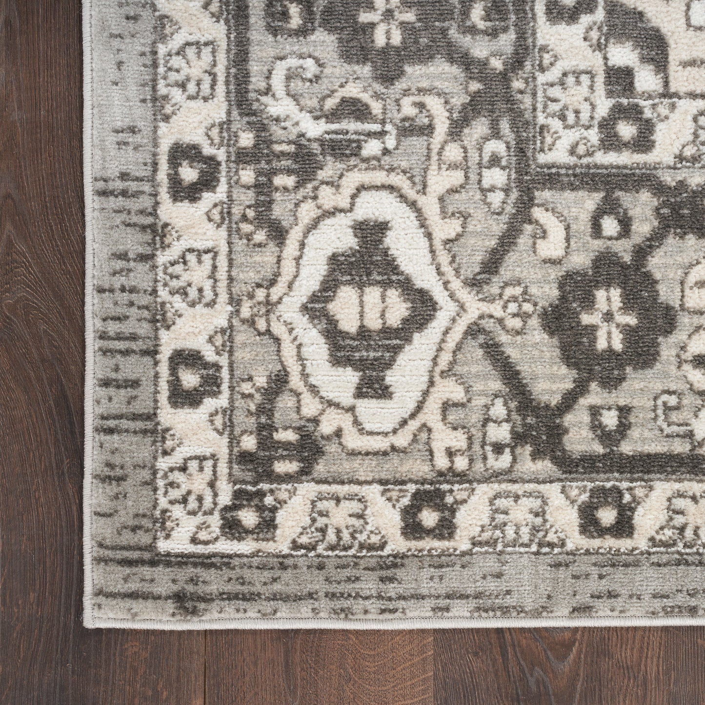 Nourison Home Quarry QUA05 Grey  Transitional Machinemade Rug