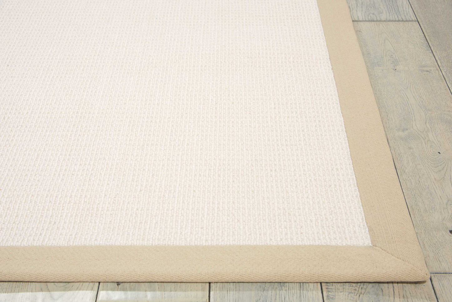 Nourison Home Sisal Soft SSF02 White  Contemporary Tufted Rug