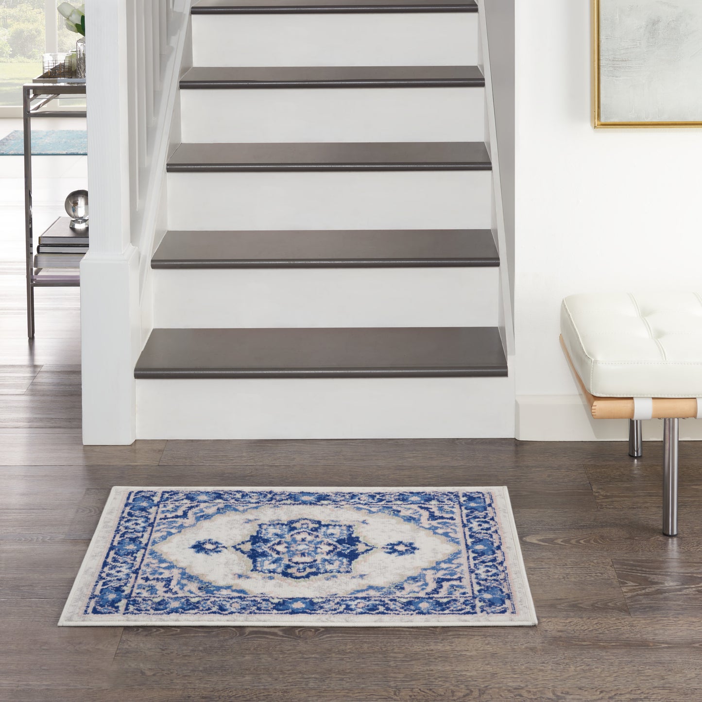 Nourison Home Whimsicle WHS03 Ivory Blue  Transitional Machinemade Rug