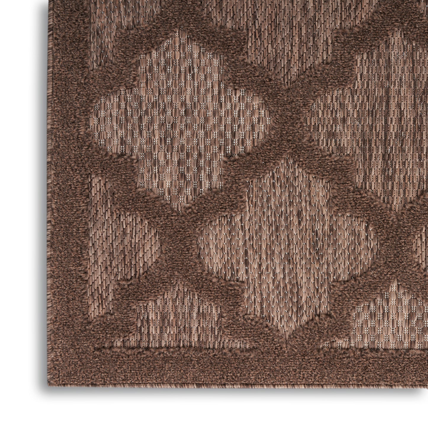 Nourison Home Easy Care NES01 Brown  Contemporary Flat Weave Rug