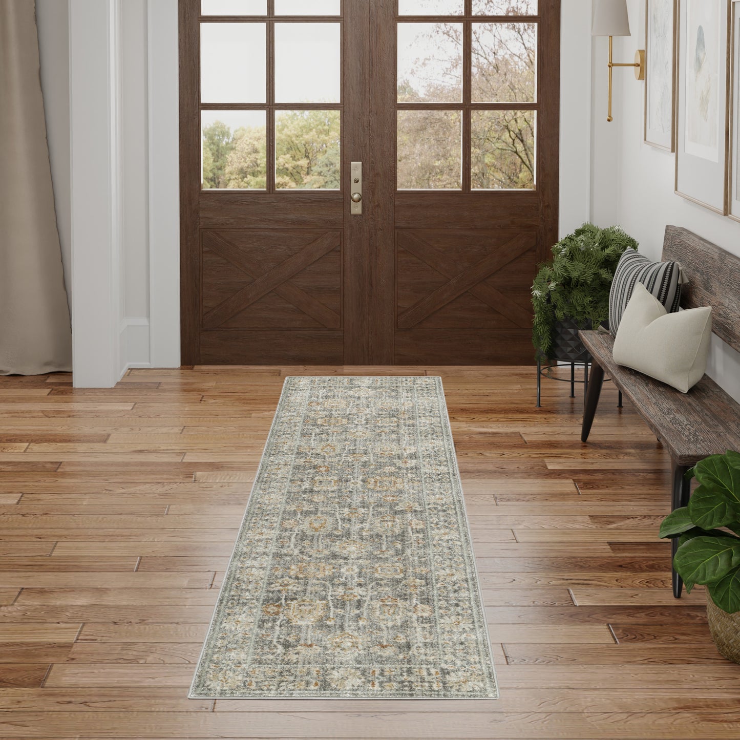 Nourison Home Oases OAE01 Grey  Traditional Machinemade Rug