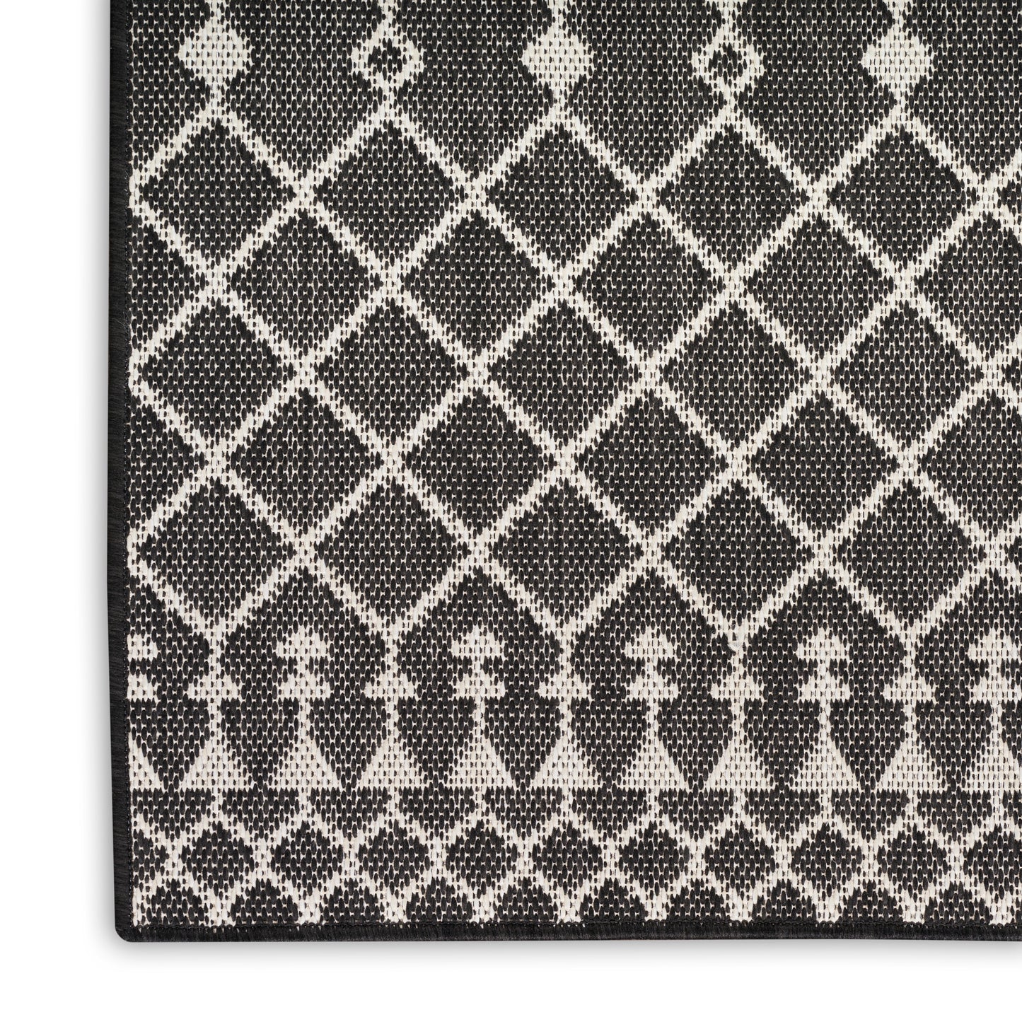 Nourison Home Positano POS02 Black  Contemporary Machinemade Rug