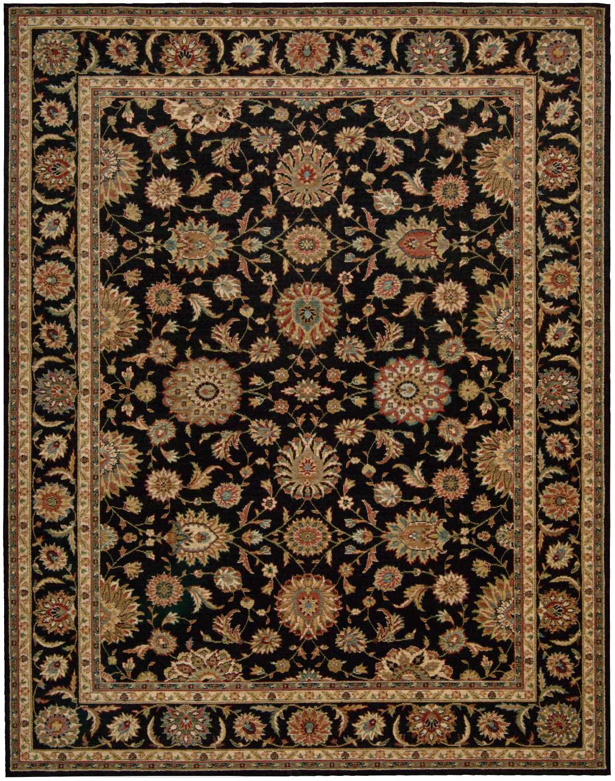 Nourison Home Living Treasures LI05 Black  Traditional Loom Rug