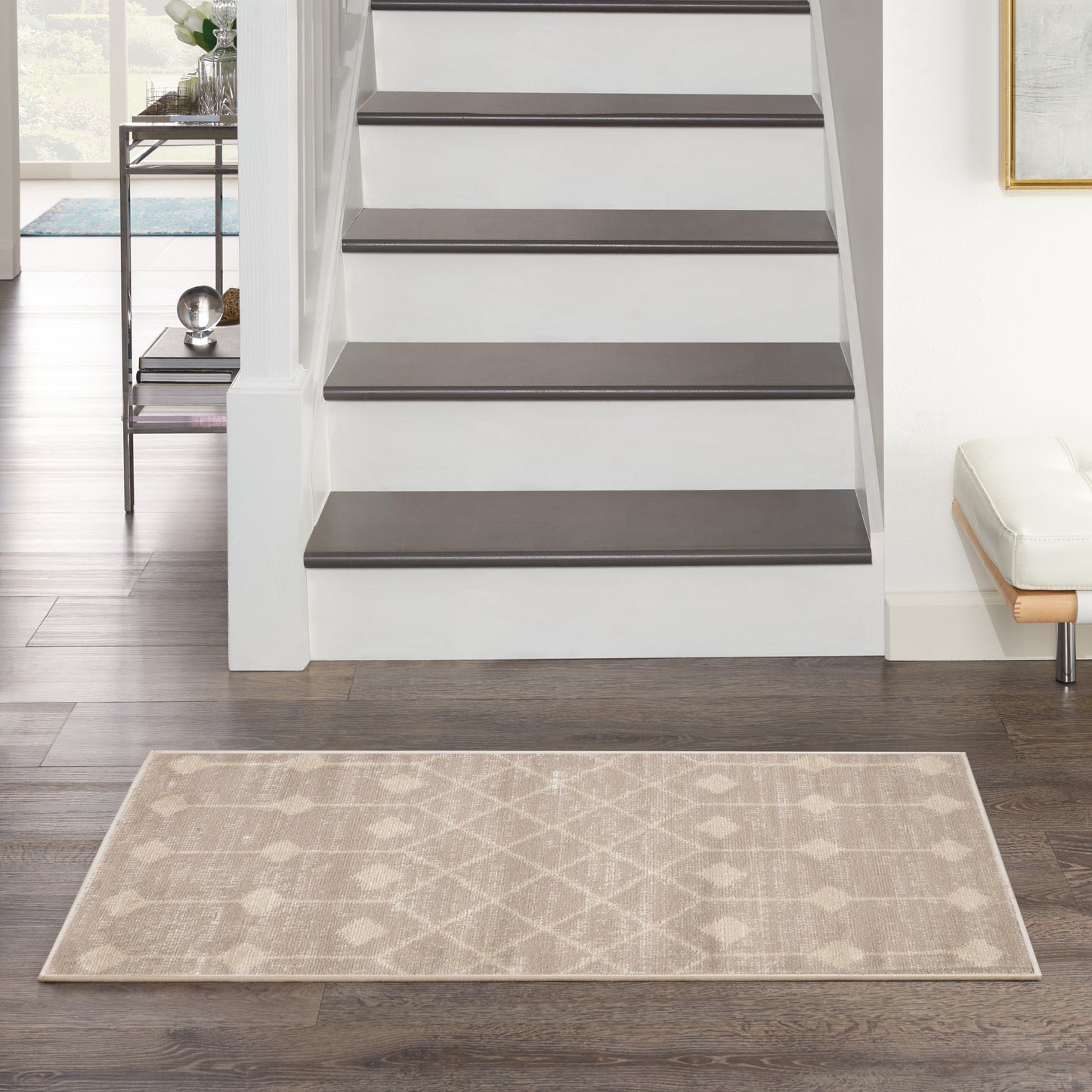 Nourison Home Grafix GRF37 Beige  Transitional Machinemade Rug